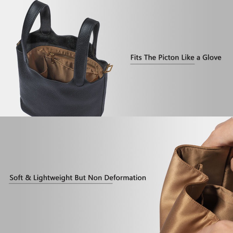 Jedwabisty organizer do torebek Hermes Picotin, wkładka do luksusowej torby, pasuje do Picotin 18 / 22 product image 15