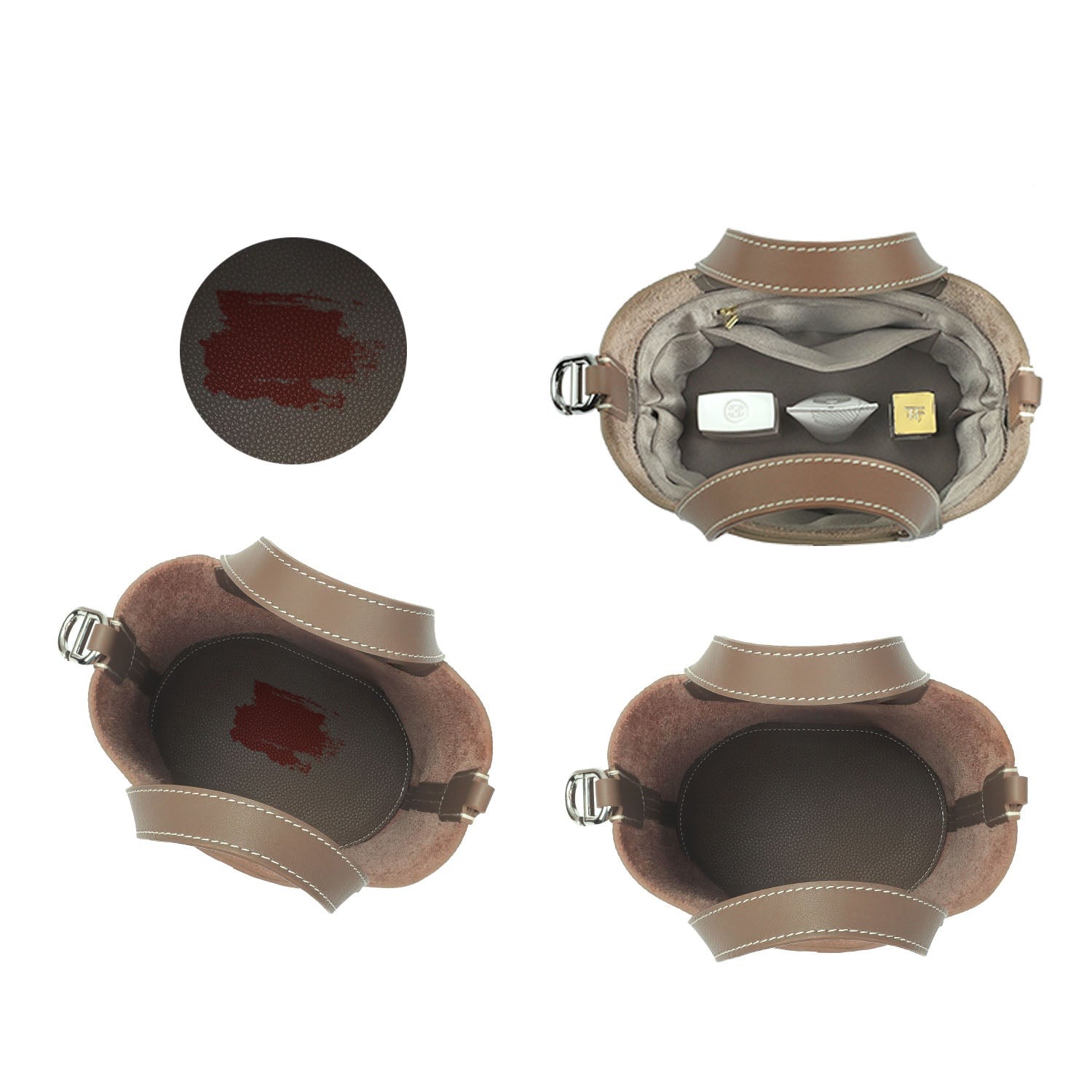 منظم حقيبة لـ Hermes In-The-Loop 18 / 23 – حرير وساتان، 3 جيوب product image 6