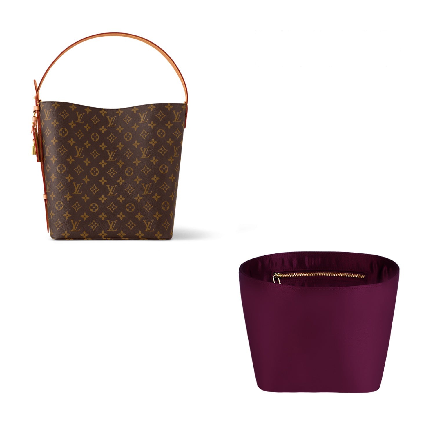 INNERBAG Portafoglio Organizer per LV All In BB / GM – Silks & Satins, 5 tasche product image 2