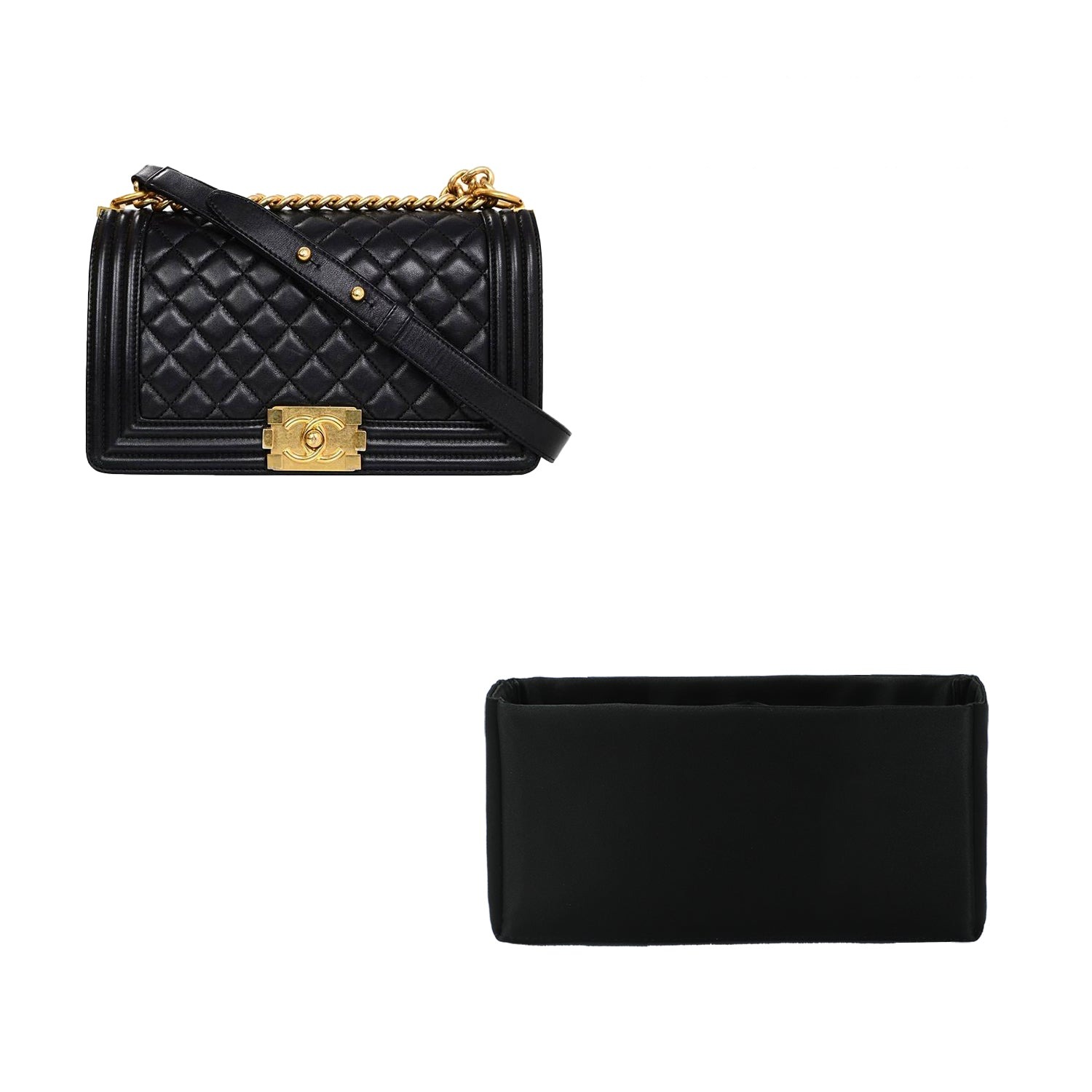 INNERBAG Portafogli Organizer per Chanel Le Boy Small / Old Medium 25cm / New Medium 28cm / Large