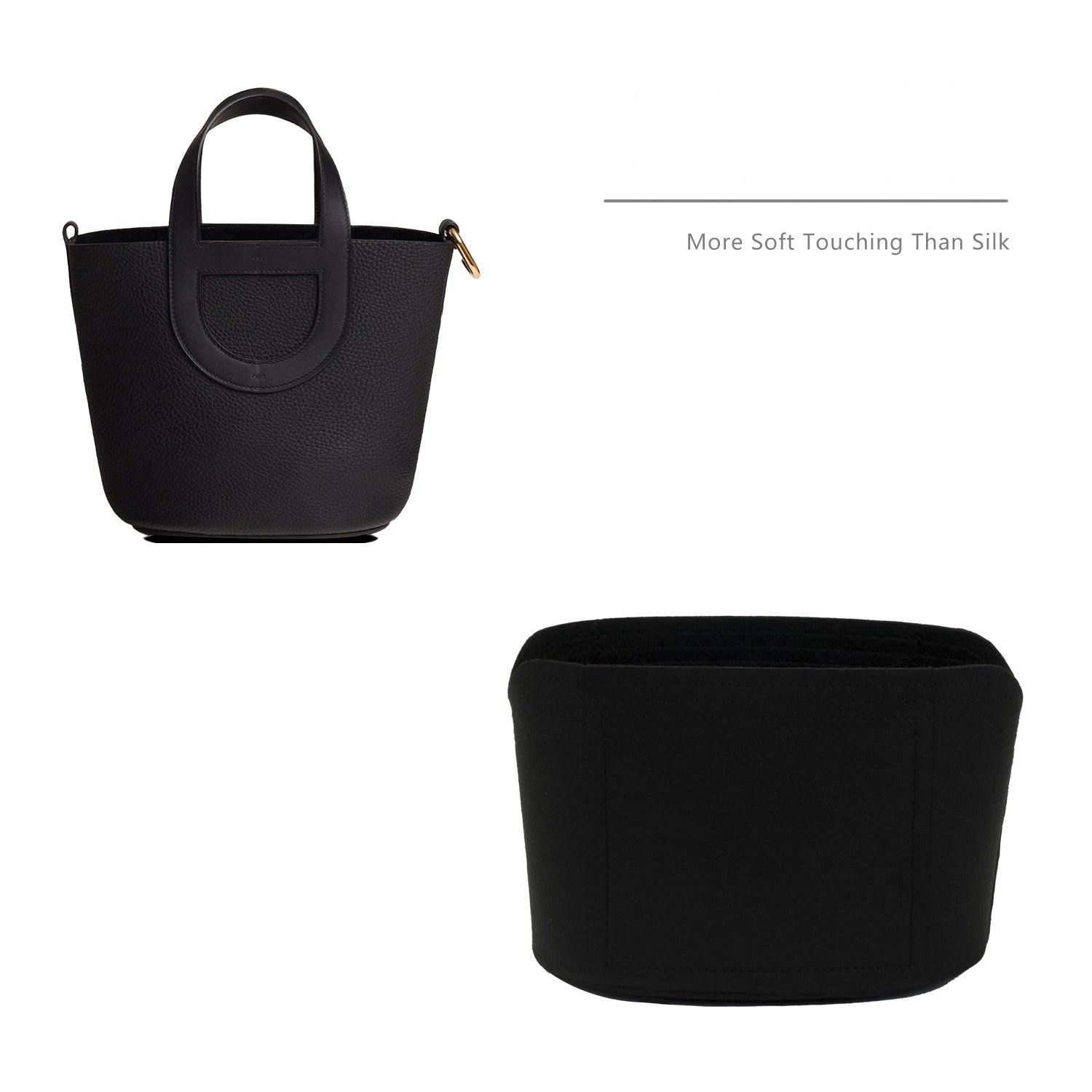 Premium Geldbörsen-Organizer für Hermes In-The-Loop 18 / 23 – 2 Fächer, Filz product image 2