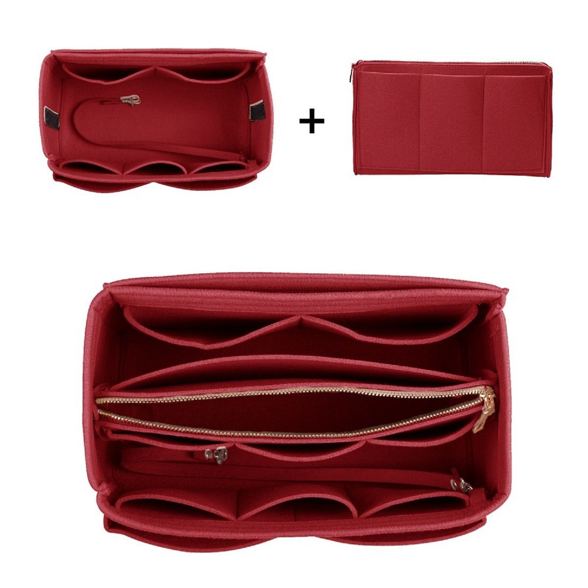 Organizér do kabelky pro LV Speedy Neverfull Tote – 6 velikostí, vložka do tašky z plsti se zipem detail image 19