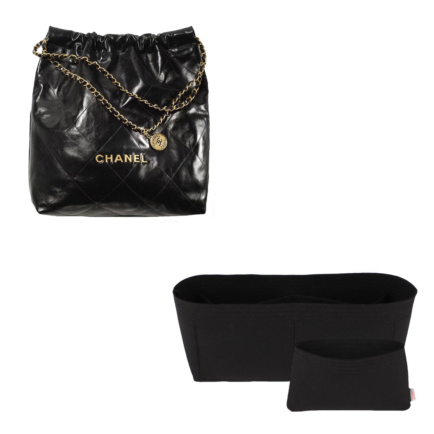 Pouzdro do kabelky pro Chanel 22 Small / Medium / Large – 5 kapes, měkký filc detail image 7