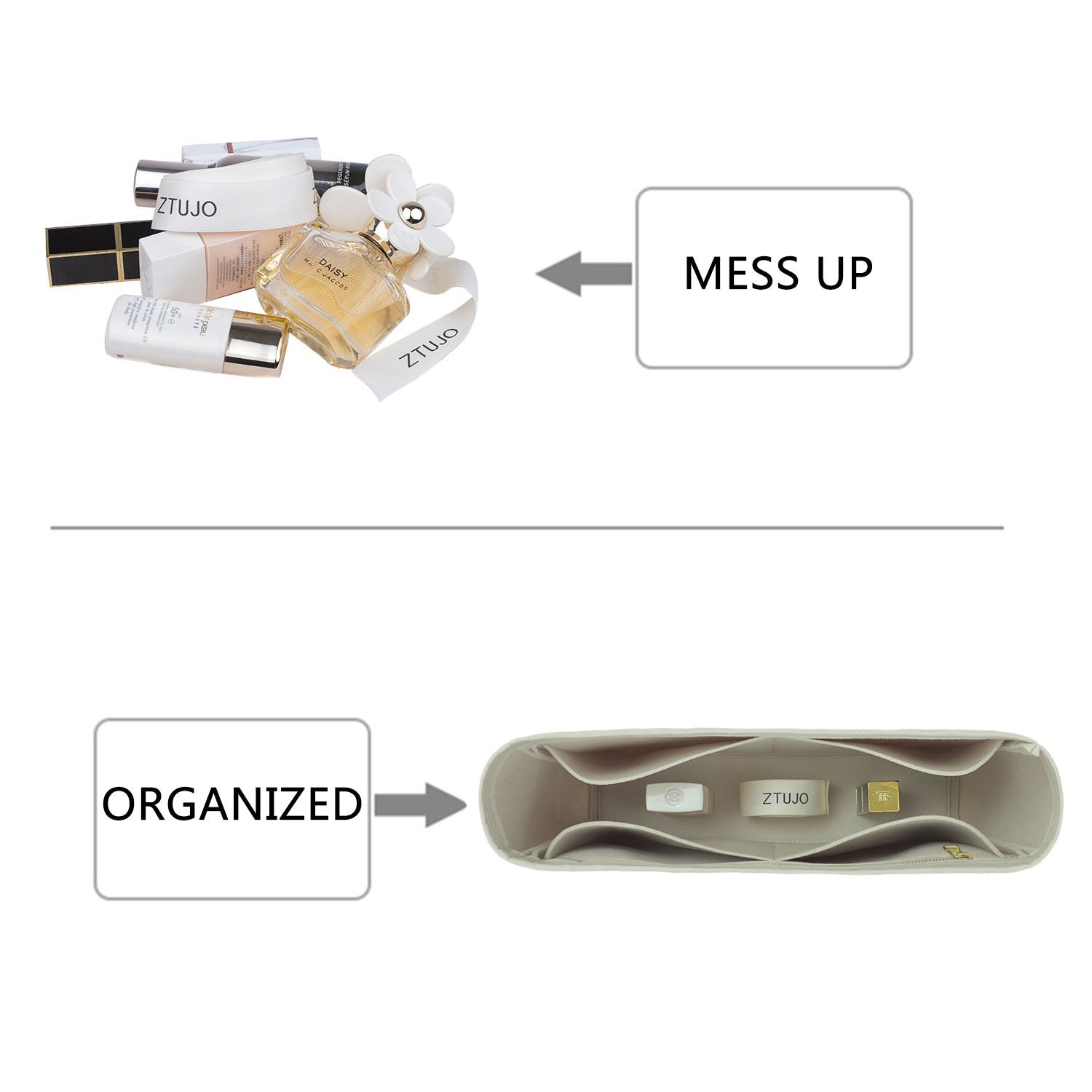 Premium Geldbörsen-Organizer für Hermes Cabasellier 31 / 46 – 5 Fächer, YKK-Reißverschluss product image 4