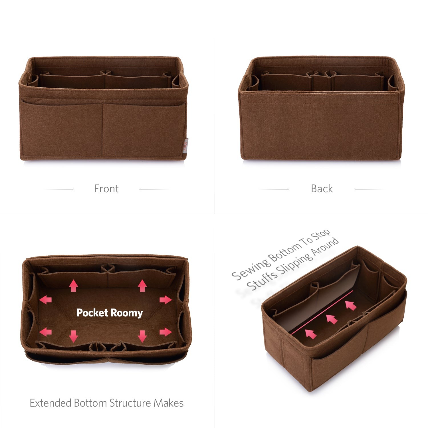 Organisateur de sac à main en feutre – Très grande taille (Convient au Speedy 40 / Neverfull GM) product image 38
