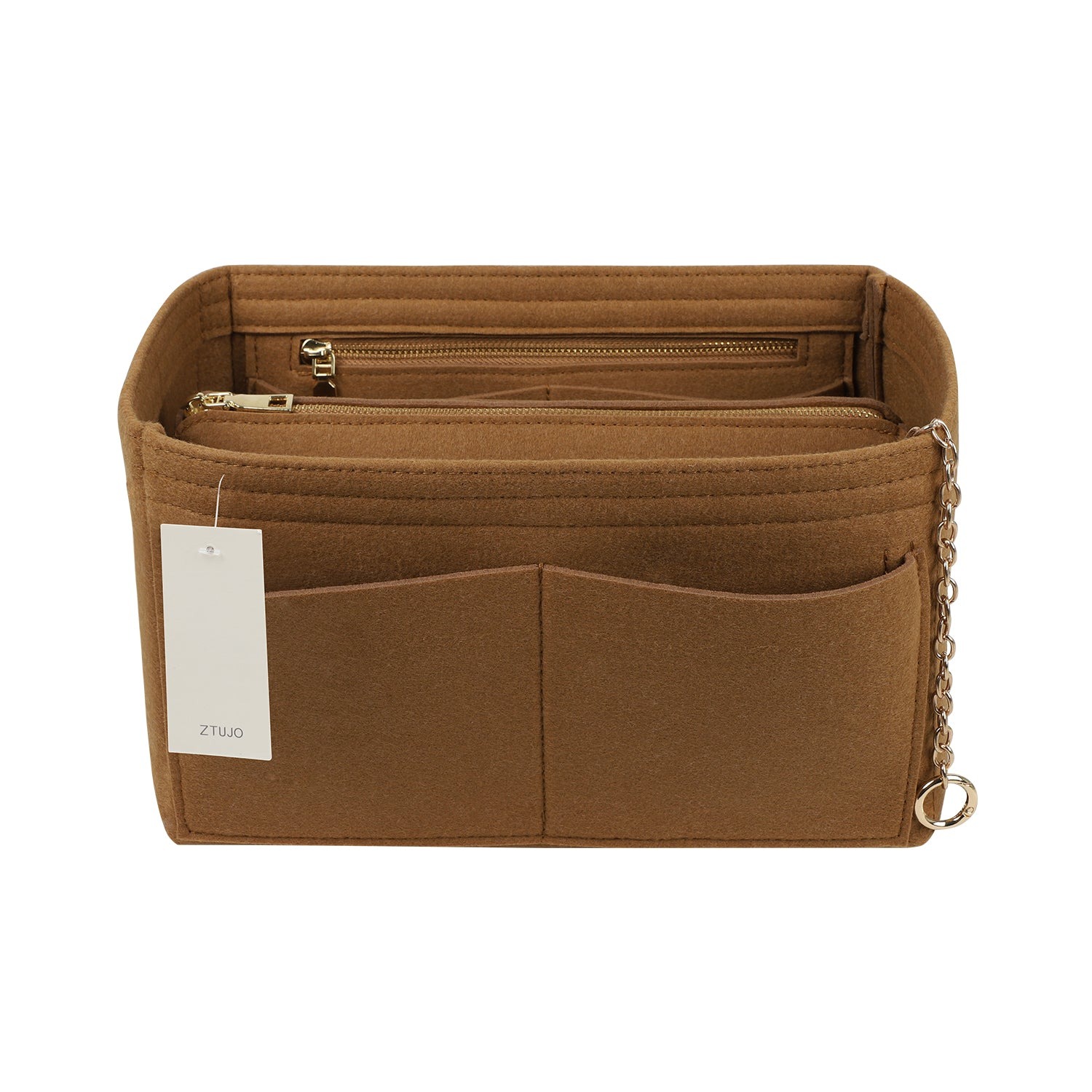 Organizér do kabelky z plsti s bočním zipem, odnímatelná střední kapsa pro LV Speedy Neverfull tote, 5 velikostí product image 29