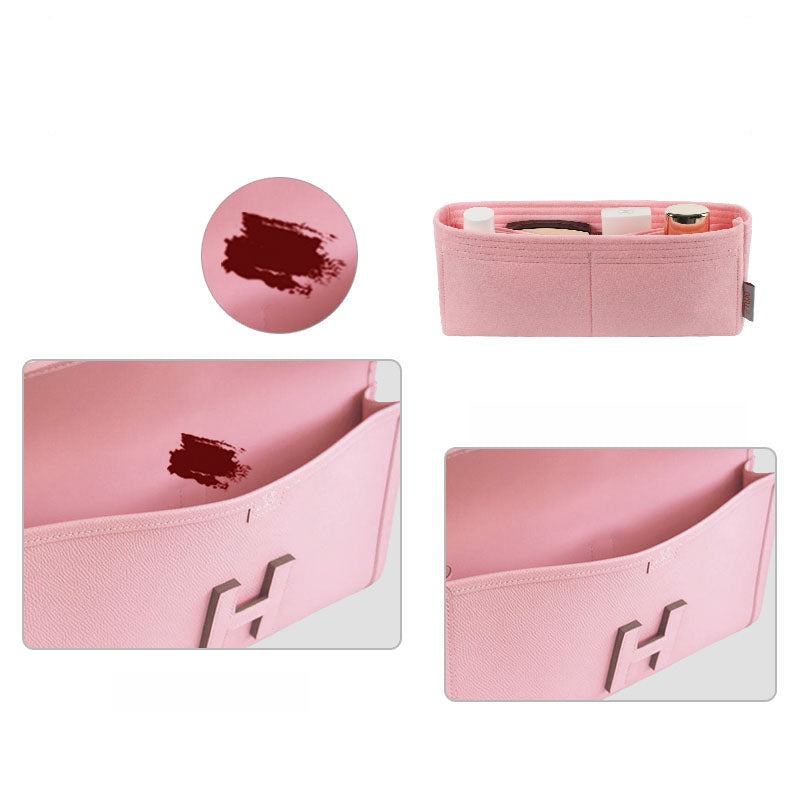 ที่ใส่ของในกระเป๋า สำหรับ Hermes Jige Elan 29 Clutch – แผ่นรองผ้าสักหลาดพรีเมียมพร้อม 4 ช่อง product image 4