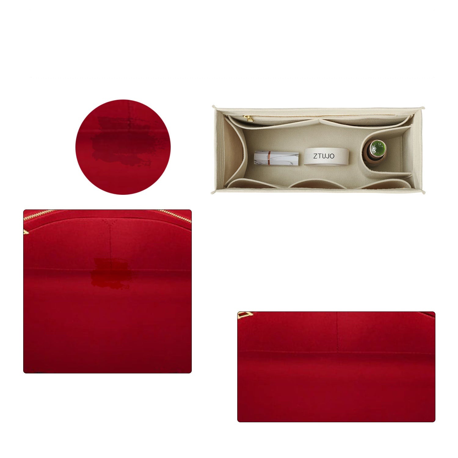 Penyusun Beg untuk LV ONTHEGO BB / PM / MM / GM – Sisipan Beg Felt 8 Poket product image 5