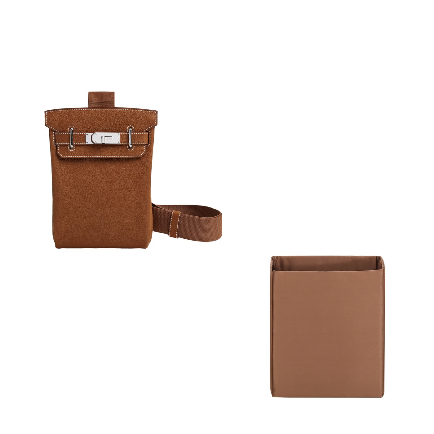 Sisustusosasto Hermes Hac a Dos -selkäreppuun PM / GM – Silks & Satins, 4 taskua