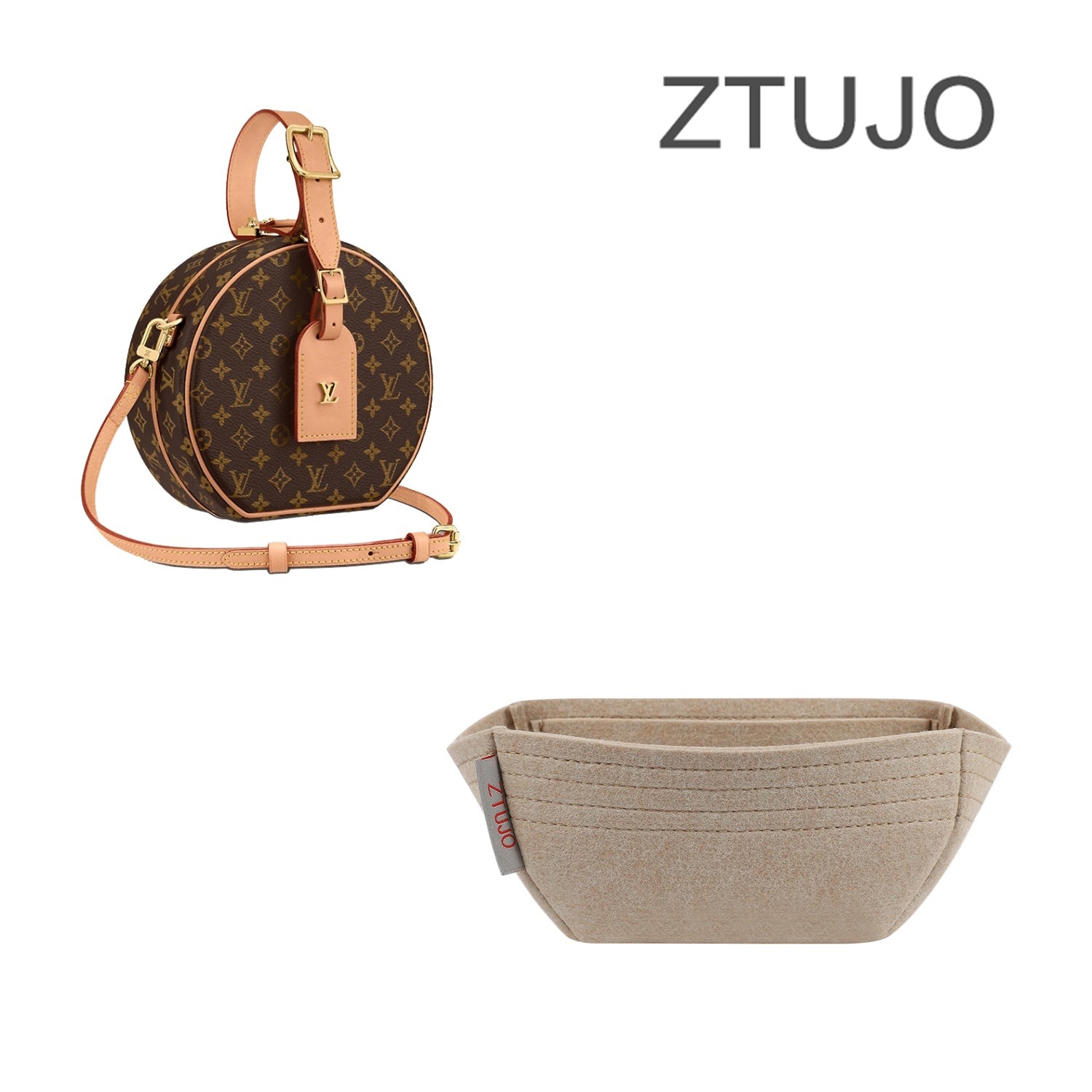 Organizador de Bolsa Premium para LV Boite Chapeau Souple PM/MM Ajuste para LV Petite Boite Chapeau