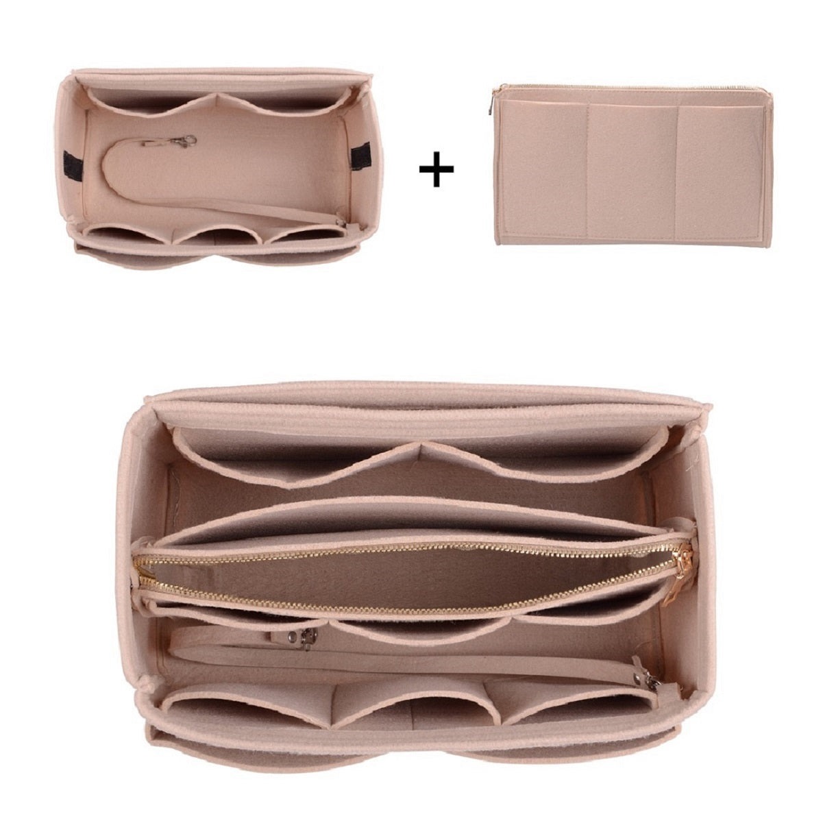 Organizér do kabelky pro LV Speedy Neverfull Tote – 6 velikostí, vložka do tašky z plsti se zipem detail image 4