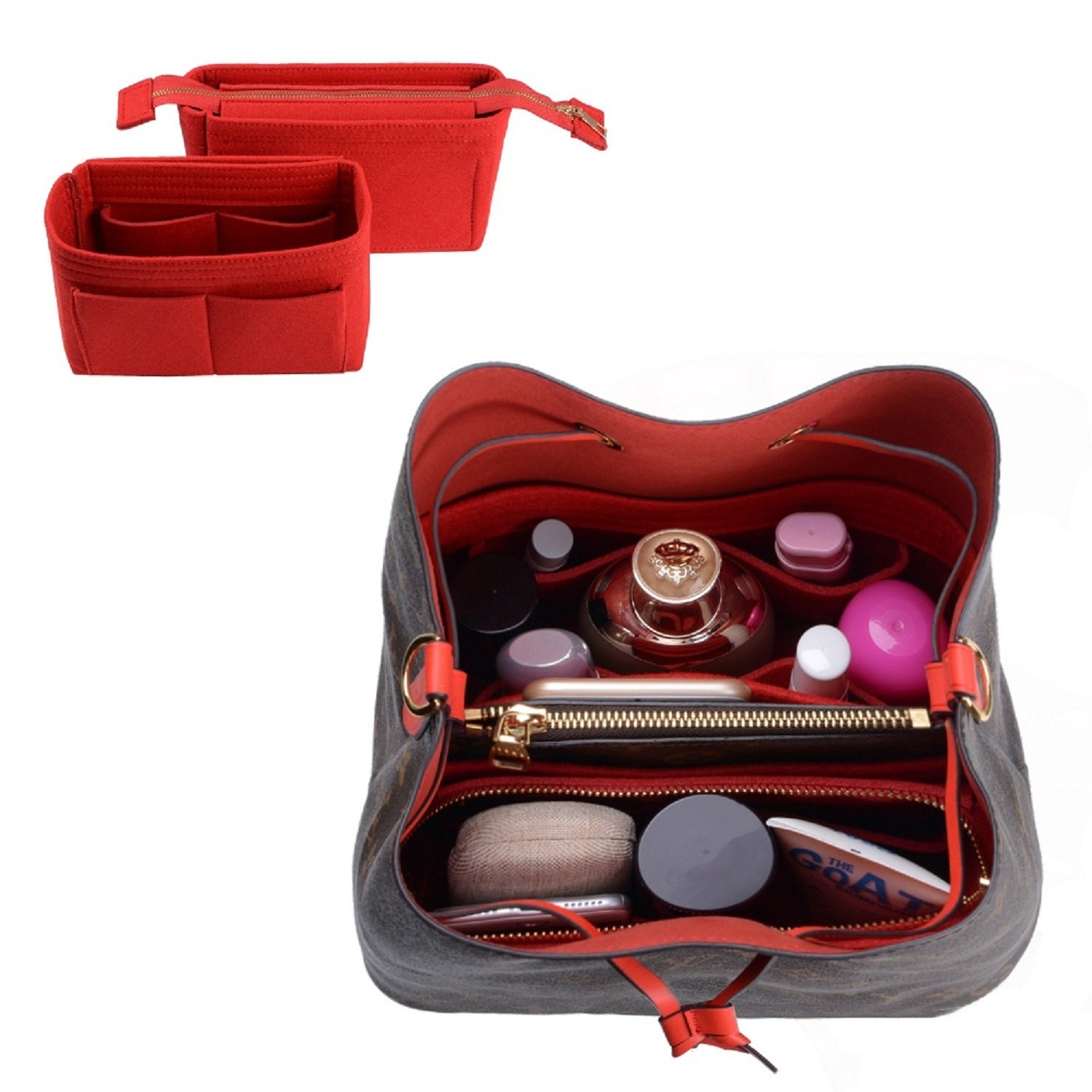 퍼스 오거나이저, LV NeoNoe Noé 시리즈용 2팩 백 인 백 인서트 product image 15