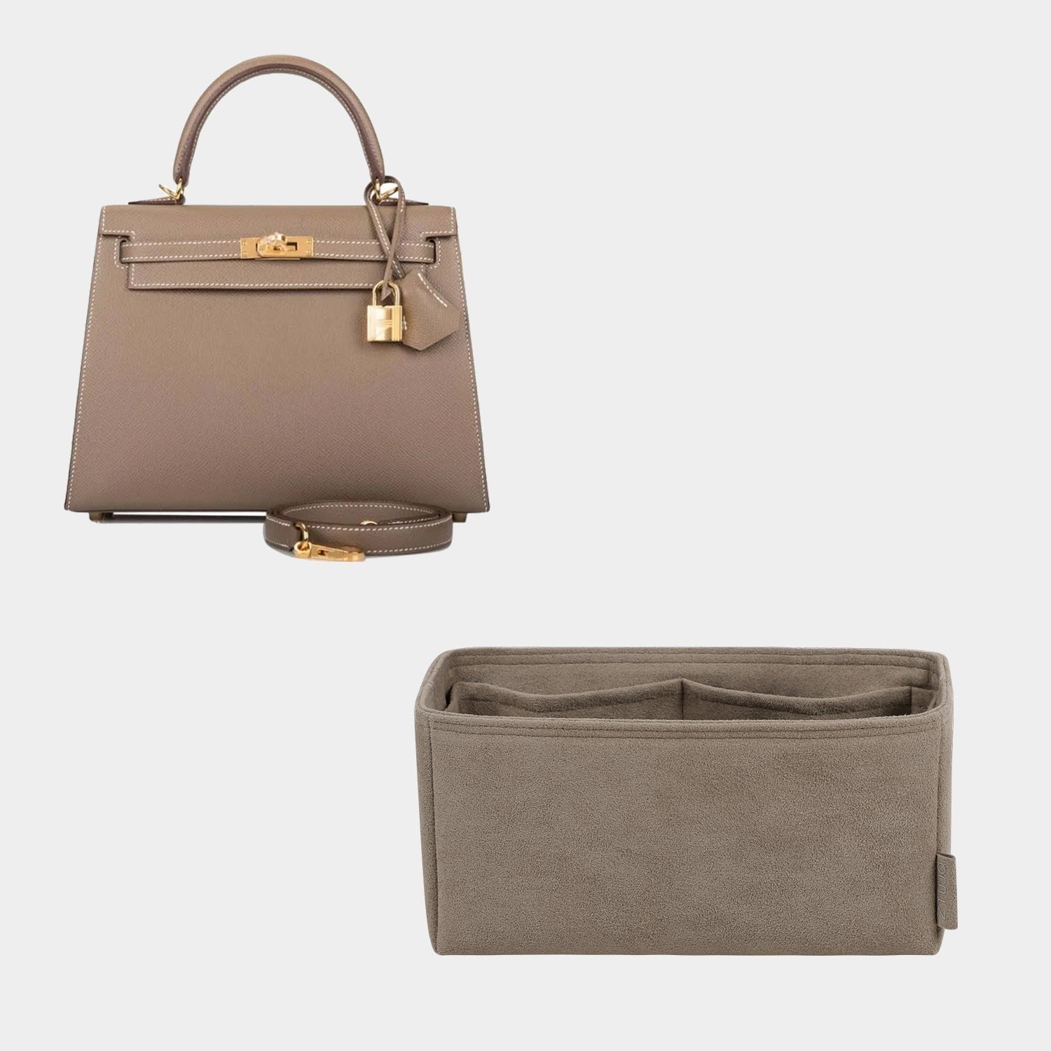 Vložka do kabelky z mikrovlákna Alcantara pro HERMES KELLY 25 / KELLY 28 / KELLY 32 / KELLY 35 / KELLY 40 product image 7