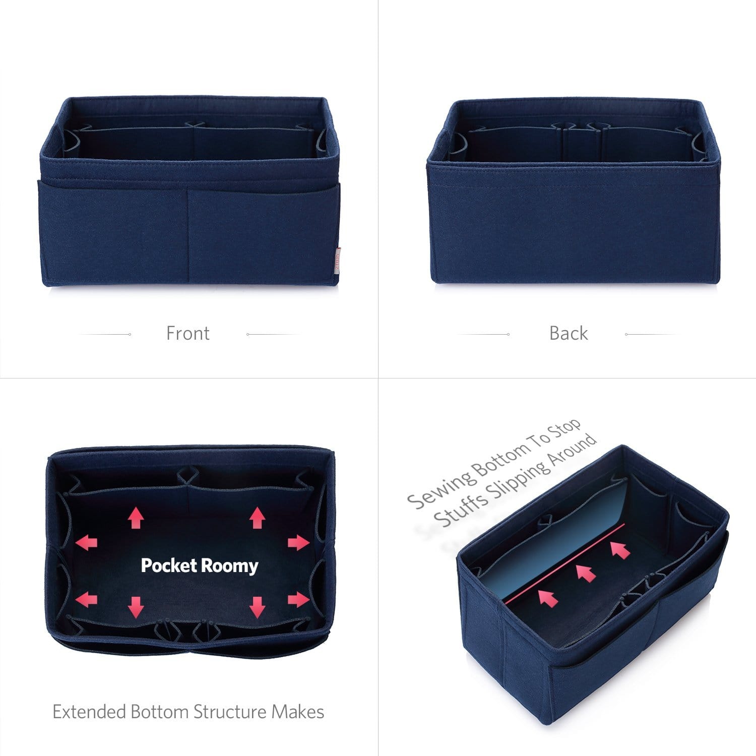 Organisateur de sac à main en feutre – Très grande taille (Convient au Speedy 40 / Neverfull GM) product image 59