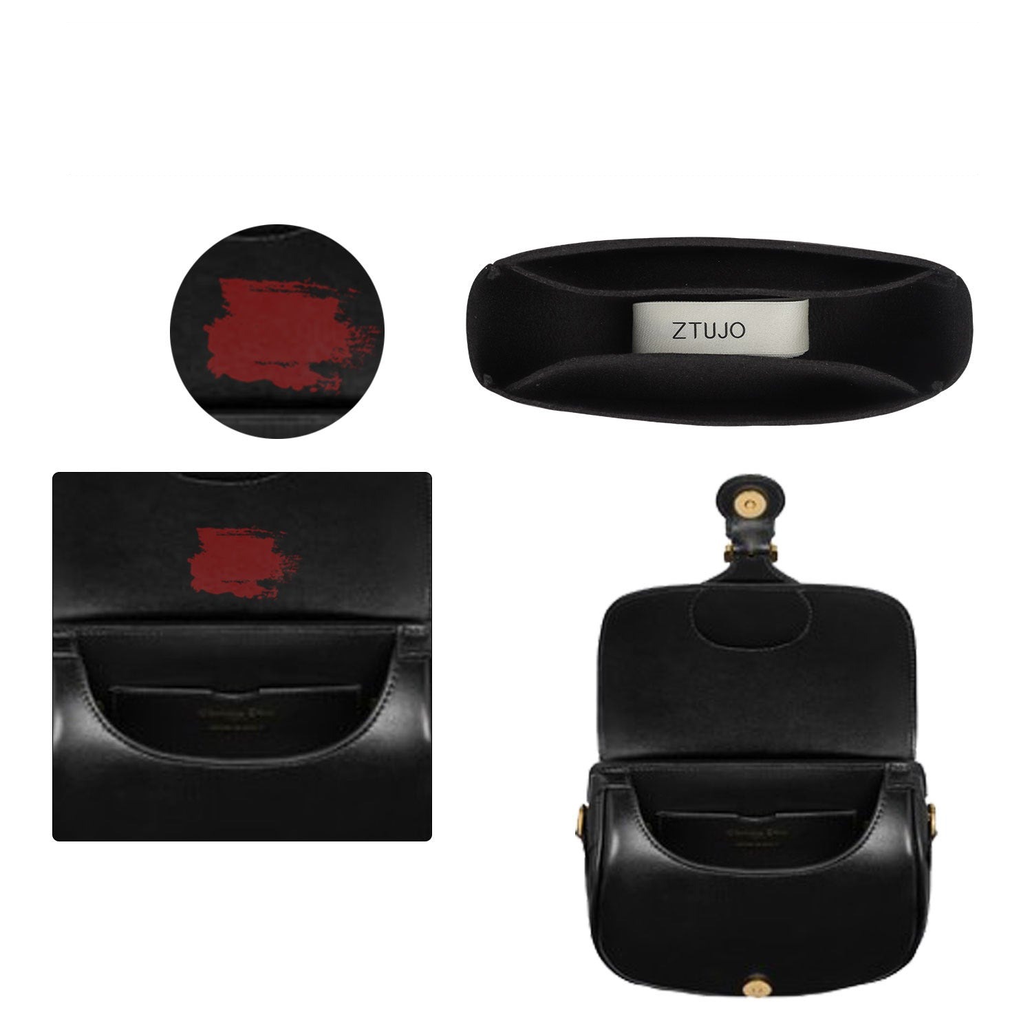 Purse Organizer för Dior Bobby Small / Medium – Premium-filtinlägg product image 5