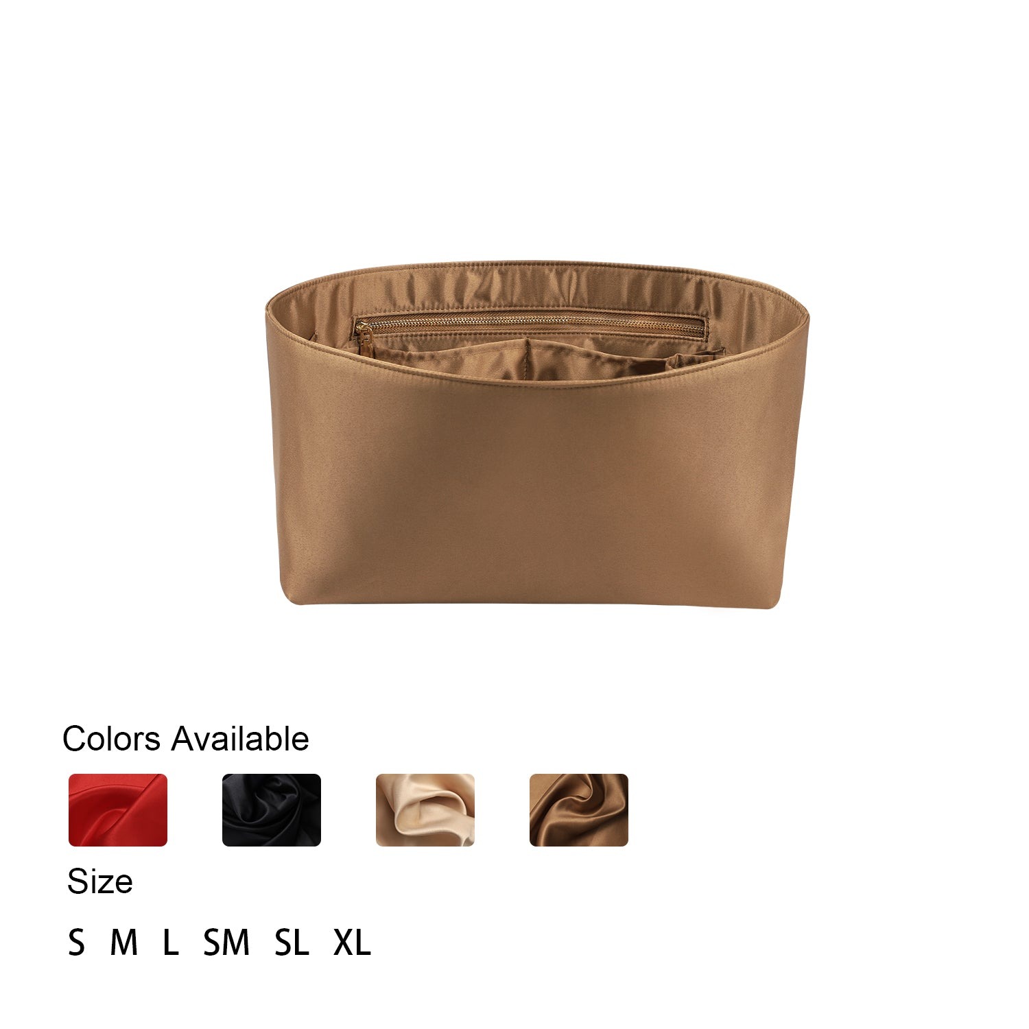 Hedvábná vložka do kabelky s zipem – pasuje na LV Neverfull, Speedy, Onthego, Artsy, tote – 6 velikostí product image 28