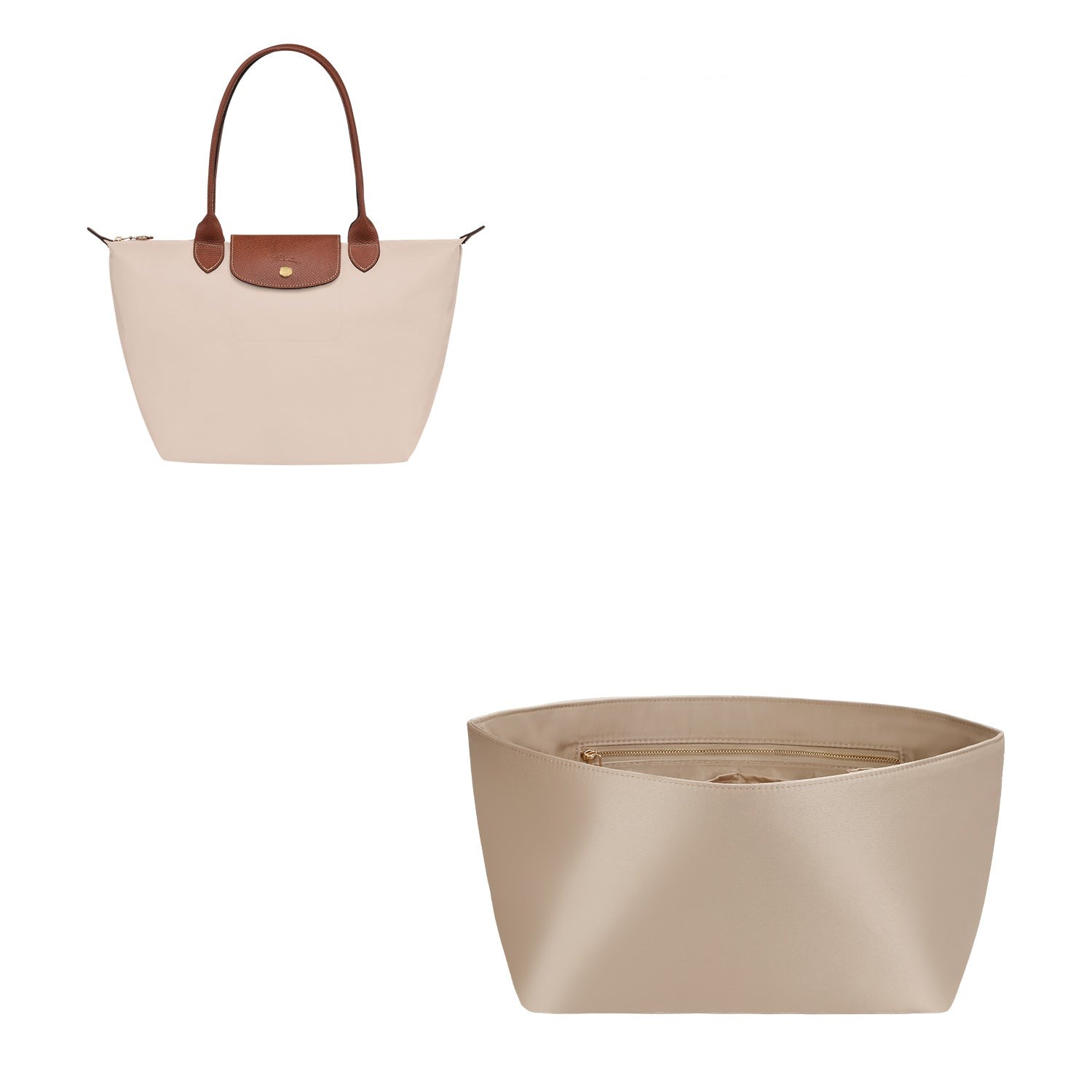 منظم حقيبة حريري لـ Longchamp Le Pliage Mini / Small / Medium / Large detail image 4