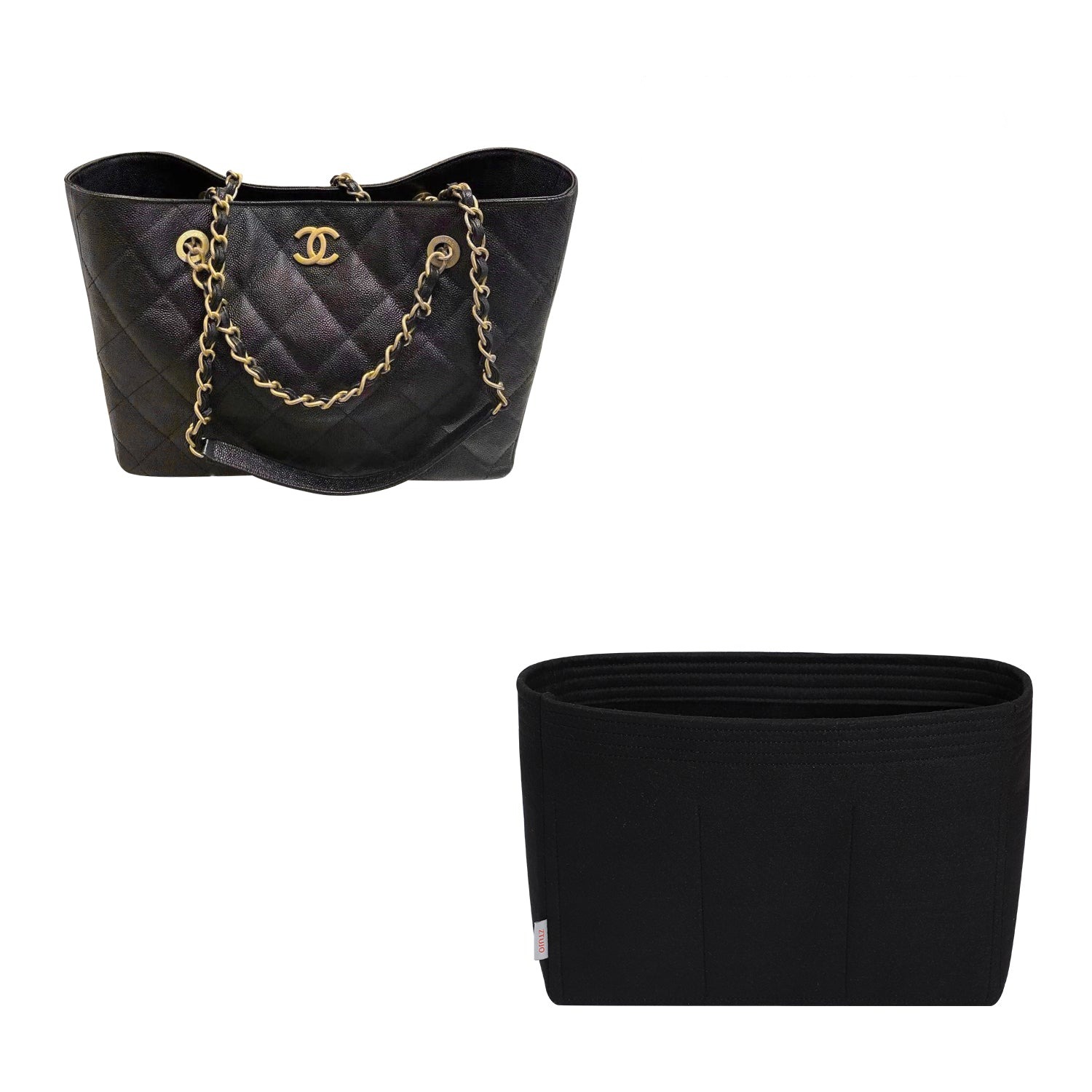 Vložka do kabelky pro Chanel 22C Tote – prémiová filcová vložka, 5 kapes