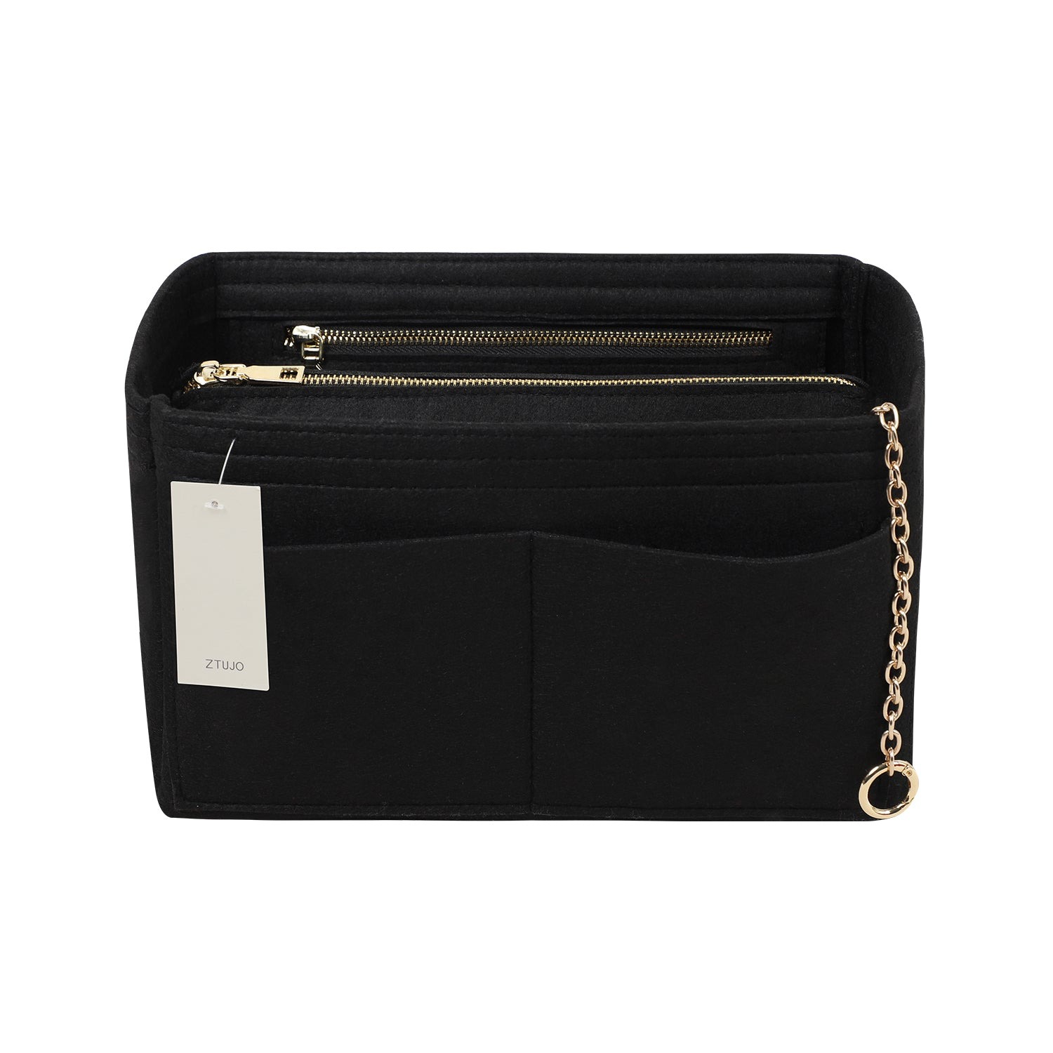 Organizér do kabelky z plsti s bočním zipem, odnímatelná střední kapsa pro LV Speedy Neverfull tote, 5 velikostí product image 8