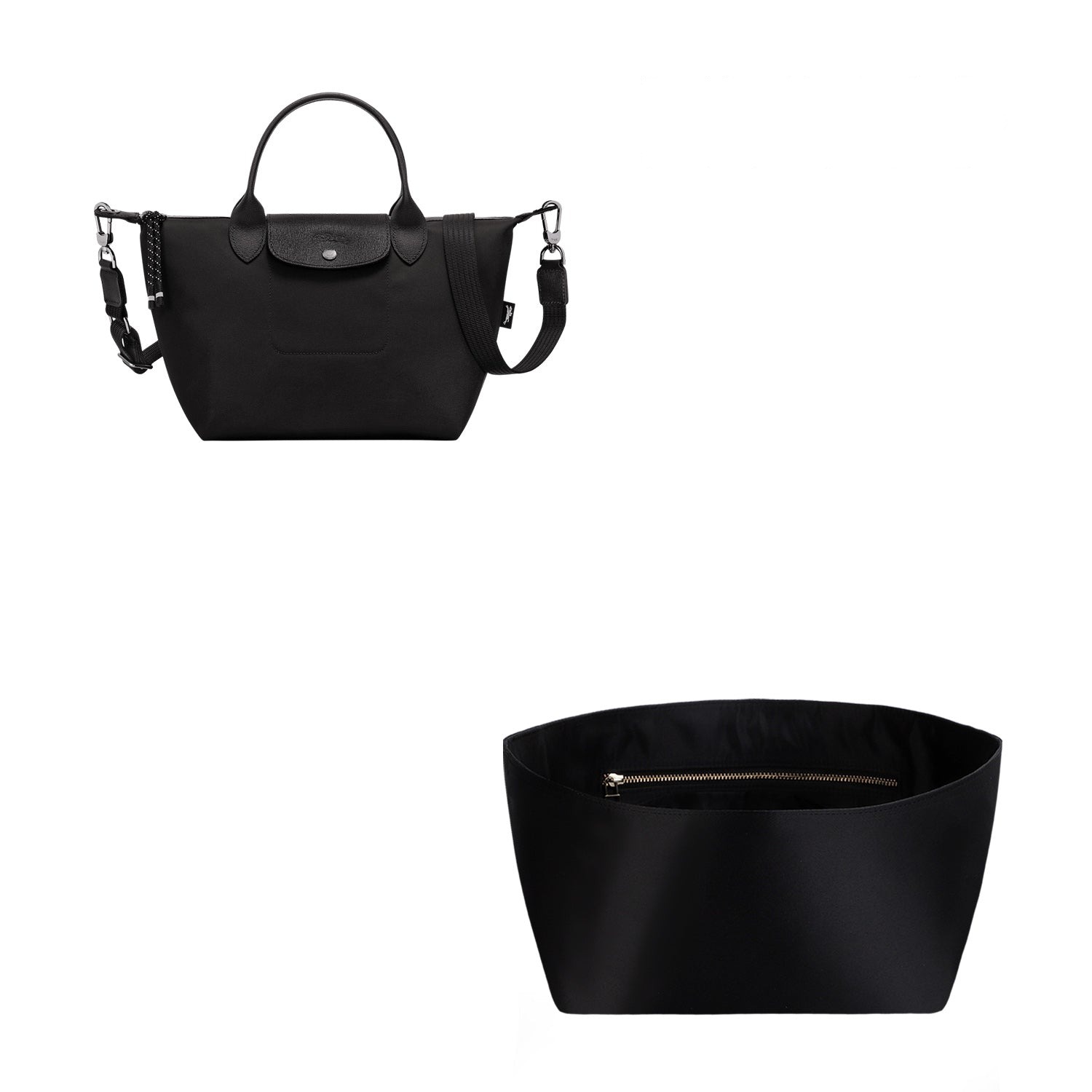 Organizador de bolso de seda para bolso tote LongChamp Le Pliage Energy XS / S / L / XL