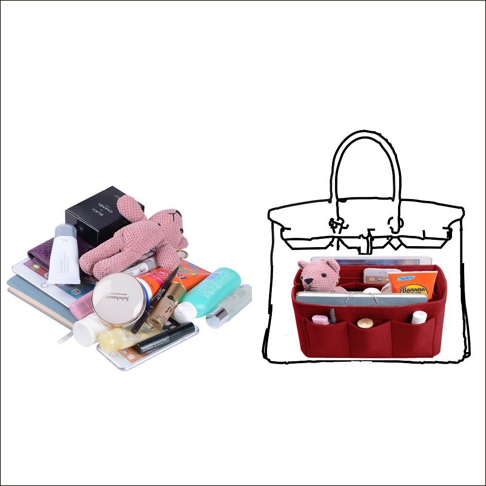 Fickorgware med fastsydd botteninsats för Hermes Birkin 30/35 detail image 10