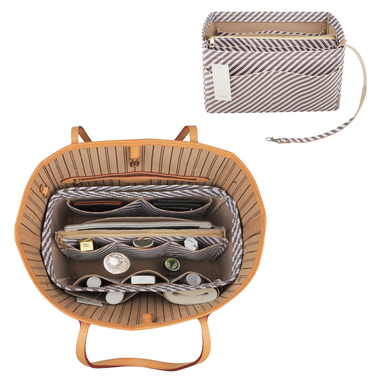 Organizador para Bolsa LV Speedy Neverfull Tote – 6 Tamanhos, Insert de Feltro para Bolsa com Zíper product image 100