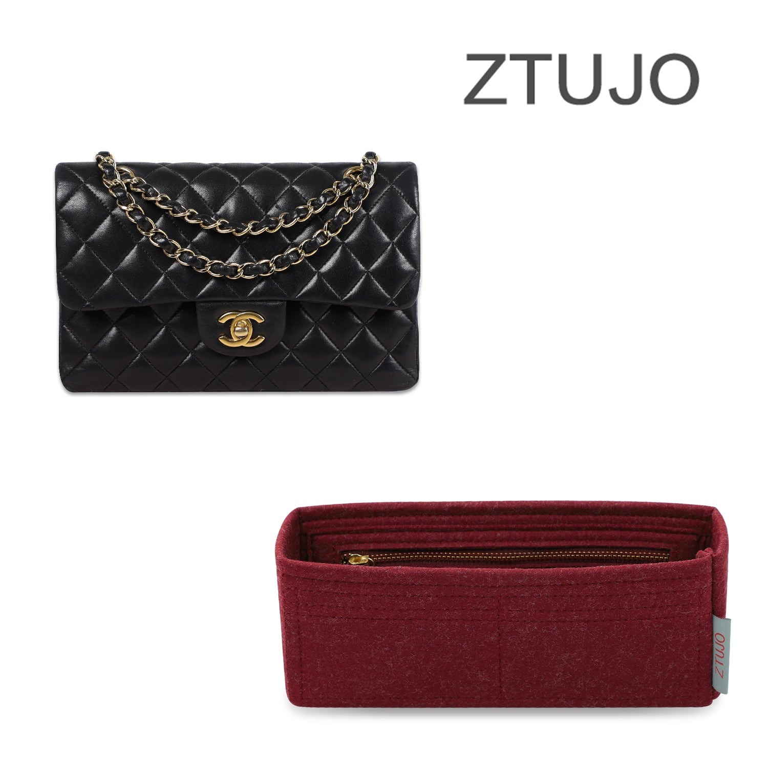 منظم حقيبة لـ CHANEL CF Mini Square / Mini / Small 23cm / Medium / Jumbo / Maxi