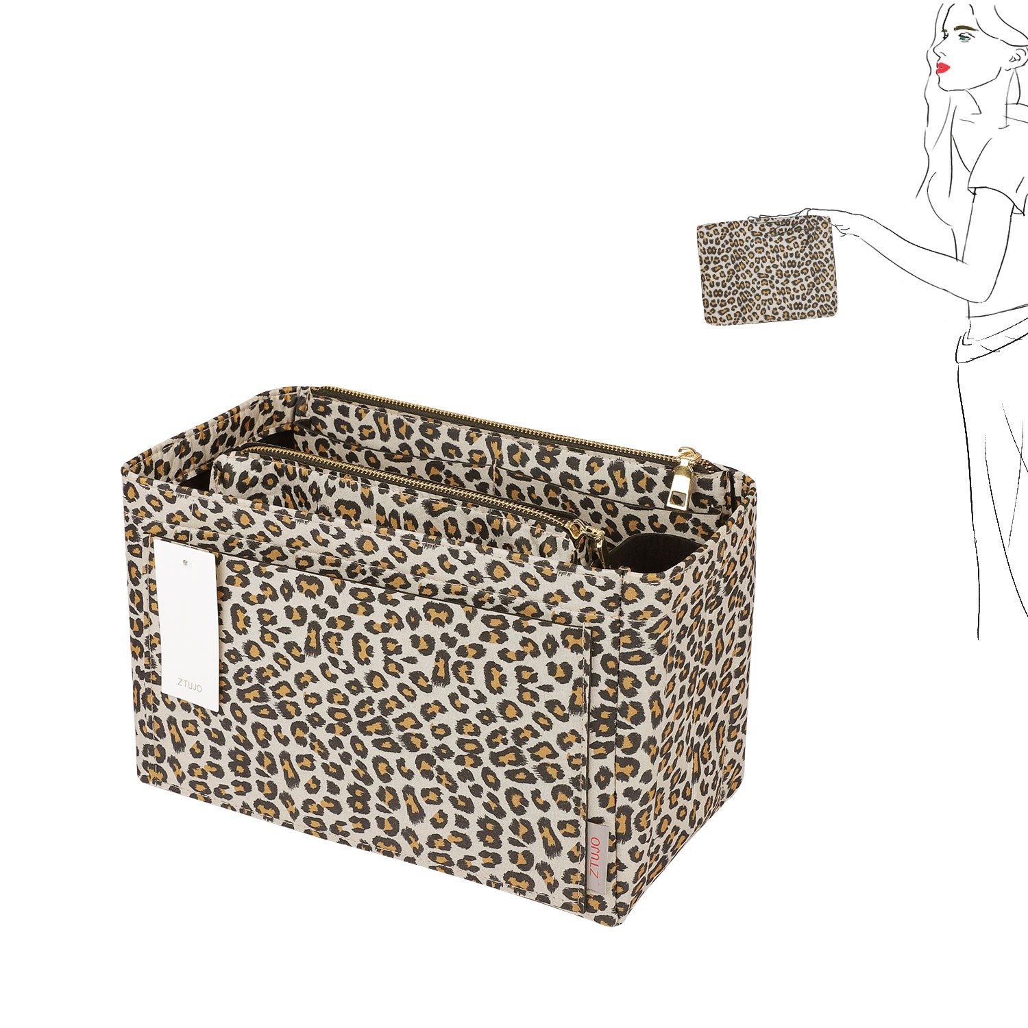 Vložka a organizér do kabelky pro LV Speedy, Neverfull, Graceful, Tote – plstěný tvarovač kabelky product image 44