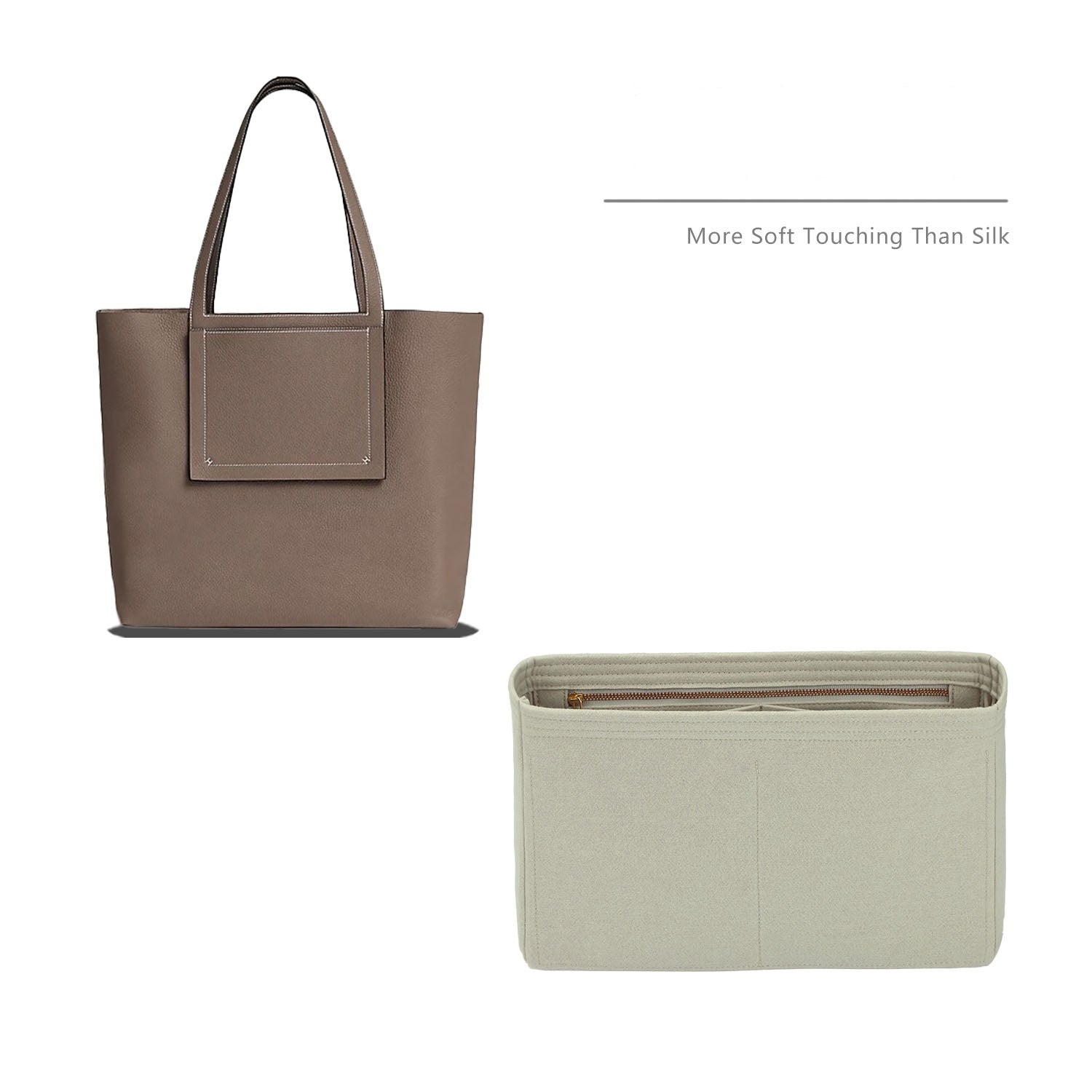 Premium Geldbörsen-Organizer für Hermes Cabasellier 31 / 46 – 5 Fächer, YKK-Reißverschluss product image 2