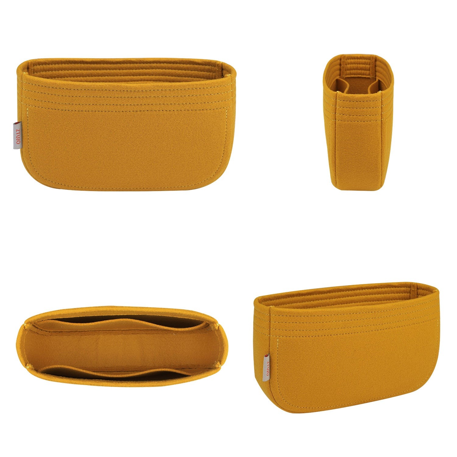 Premium-plånbokslayout för Goyard Belvedere PM / MM – 2 fickor, mjuk filt product image 2