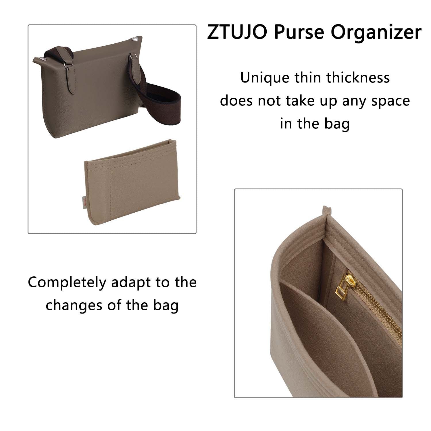 Premium Geldbörsen-Organizer für Hermes Videpoches Tasche – Elefantengrau / Individuell product image 6