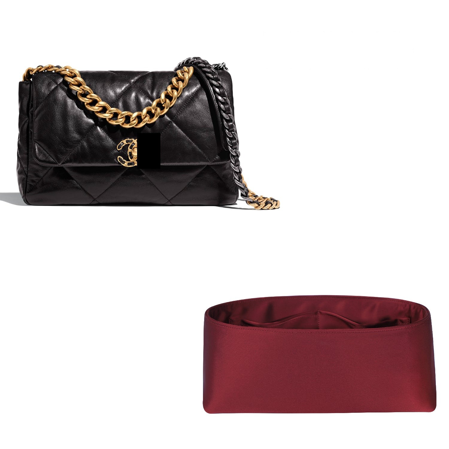 INNERBAG Portafoglio Organizer per Chanel 19 Flap Bag 26cm / 30cm / 36cm