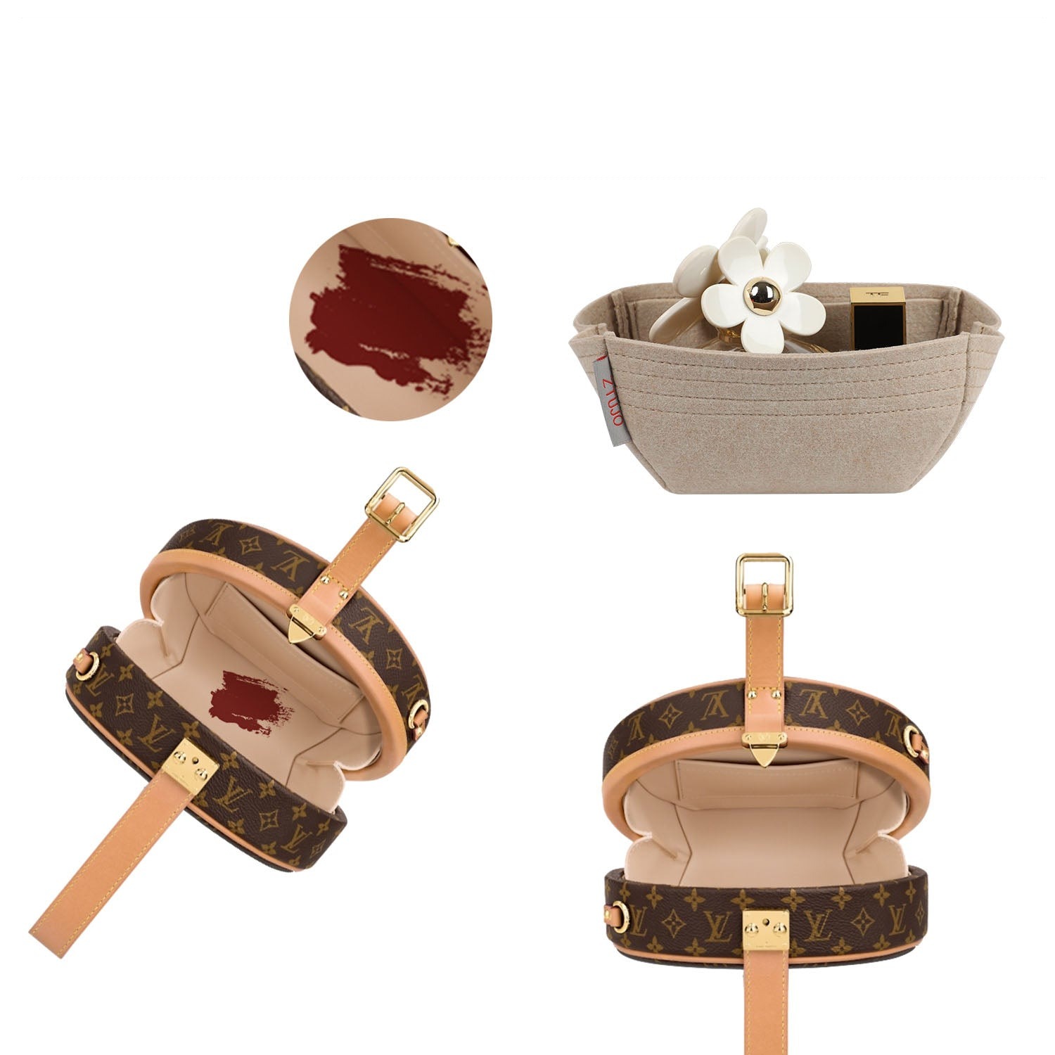 Penyusun Beg Tangan Premium untuk LV Boite Chapeau Souple PM/MM Padan LV Petite Boite Chapeau product image 4