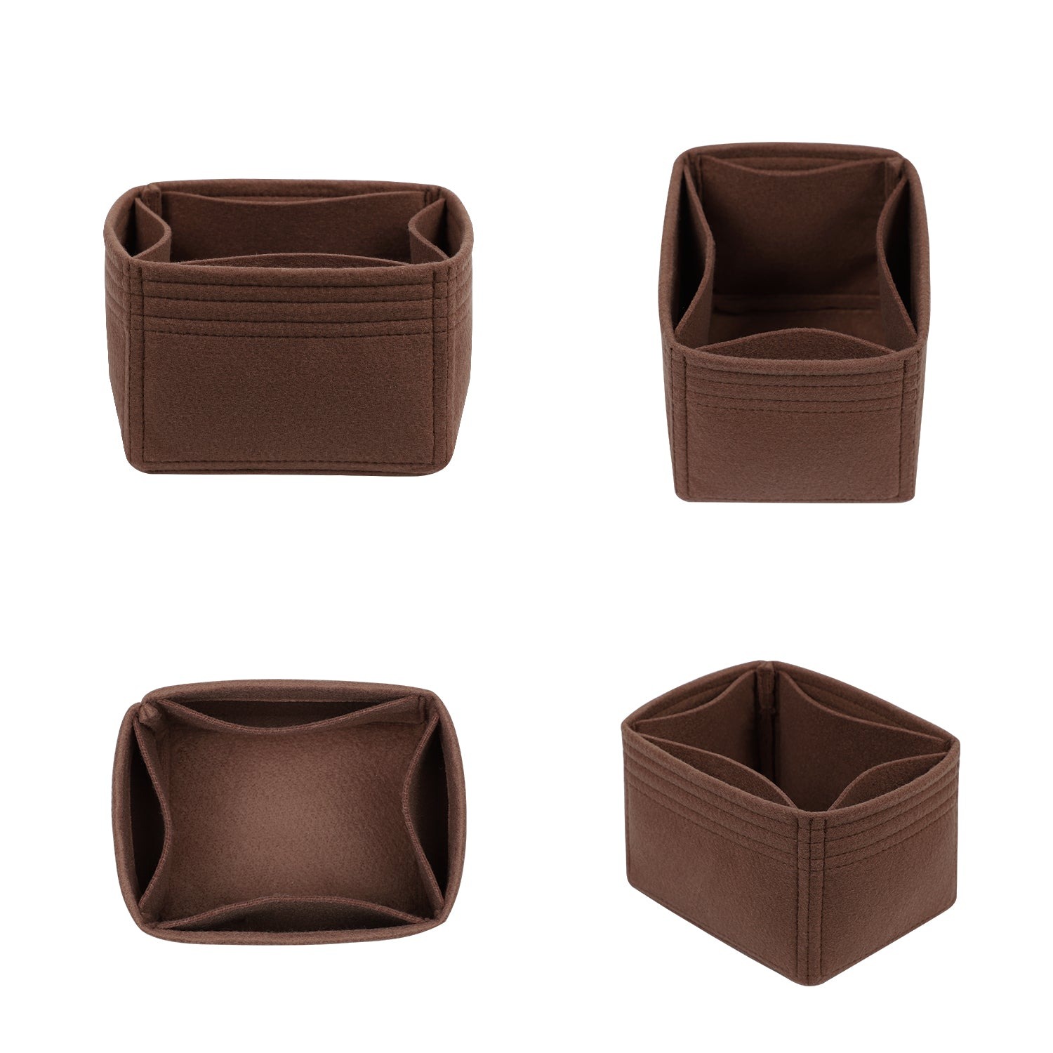 Organizér do kabelky pro LV Nano Noe / Noe BB / Petit Noe / Noe – 5 kapes, plst detail image 1