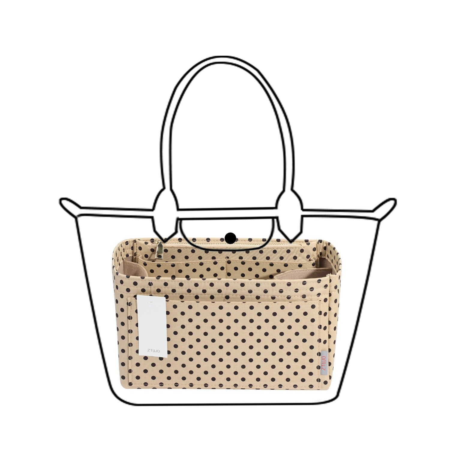 Handtaschen-Organizer-Einsatz – Passend für Speedy, Neverfull, Tote, ONTHEGO, Artsy und mehr product image 22