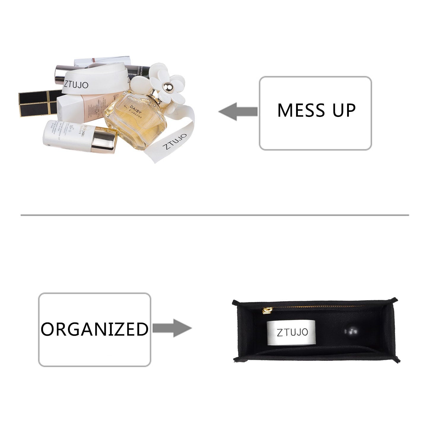 Penyusun Beg untuk Beg Chanel Kelly – Sisipan Felt Premium dengan Zip YKK product image 3