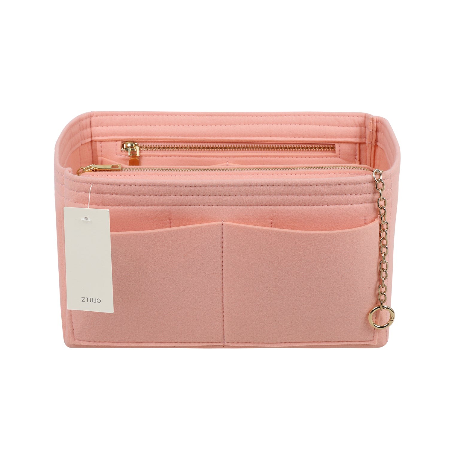 Organizér do kabelky z plsti s bočním zipem, odnímatelná střední kapsa pro LV Speedy Neverfull tote, 5 velikostí product image 15