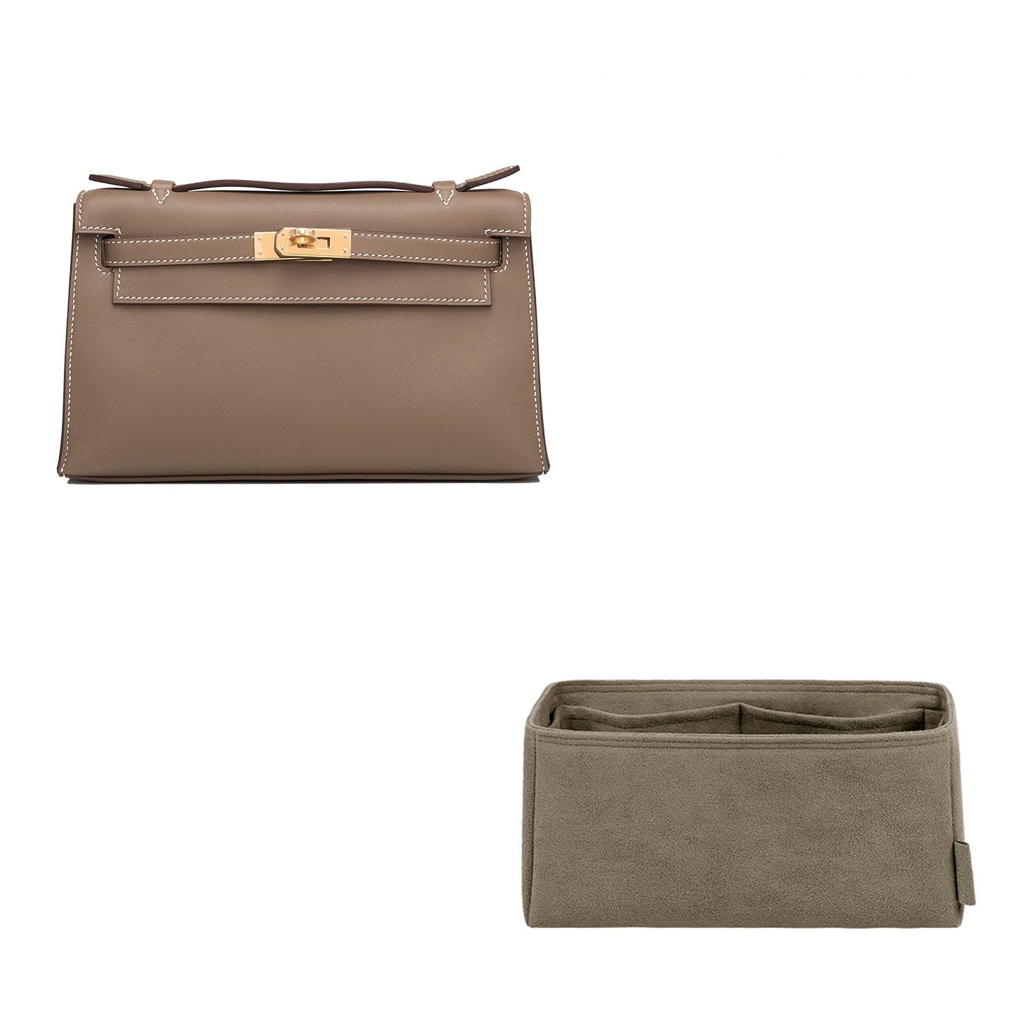 organizer do torebki Hermes Pochette / Kelly Mini II – materiał premium klasy samochodowej, 4 kieszenie product image 8