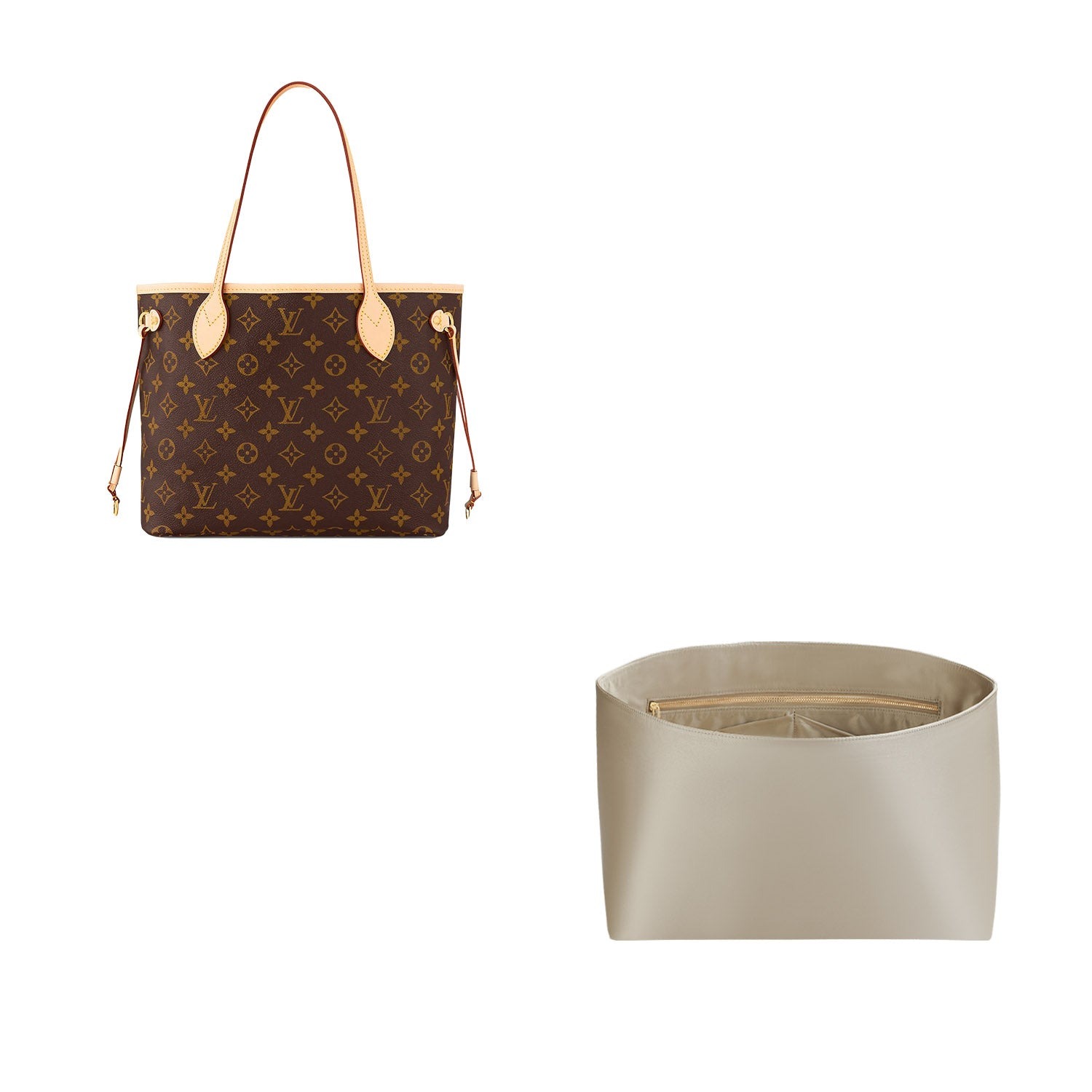 LV 네버풀 BB / PM / MM / GM용 퍼스 오거나이저 – 실크 앤 새틴 에디션 product image 8