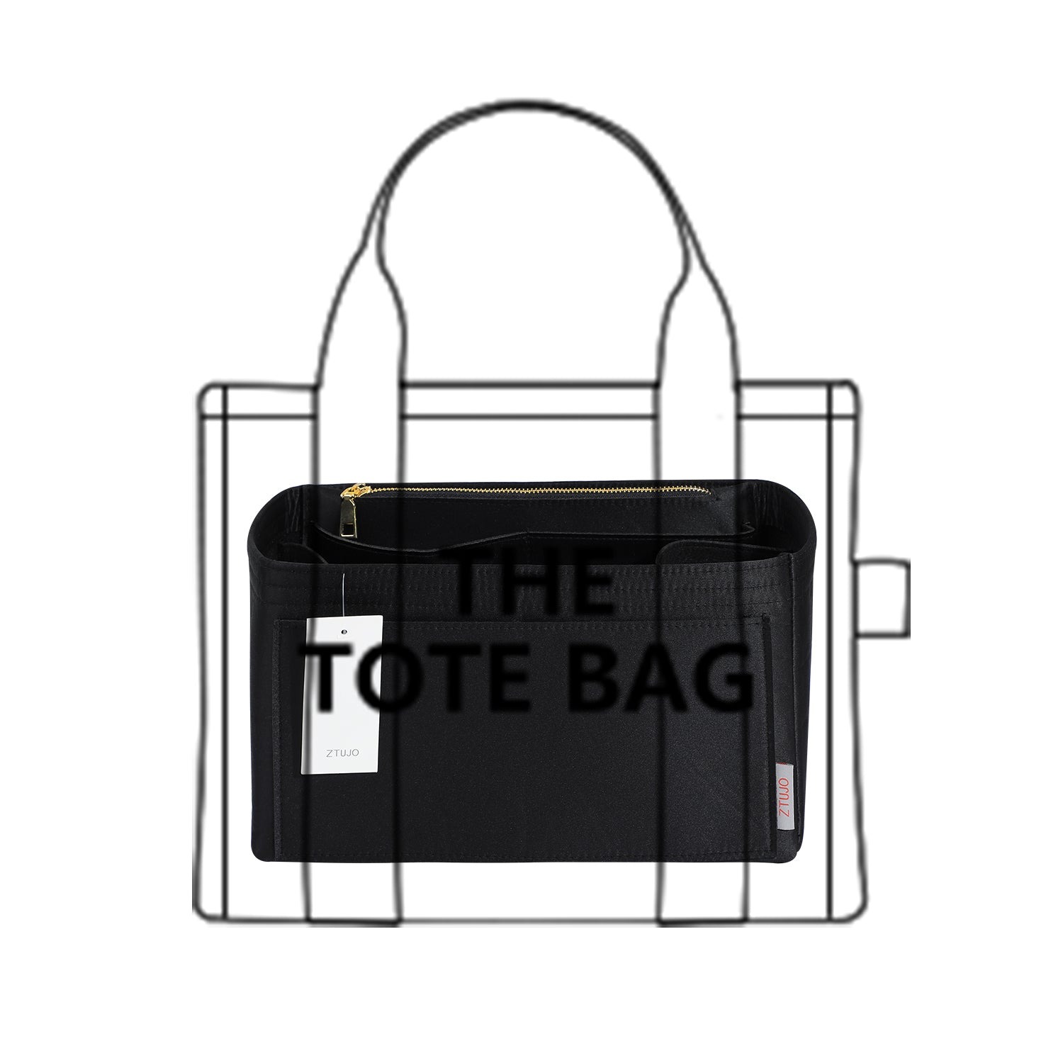 Handtaschen-Organizer-Einsatz – Passend für Speedy, Neverfull, Tote, ONTHEGO, Artsy und mehr product image 15