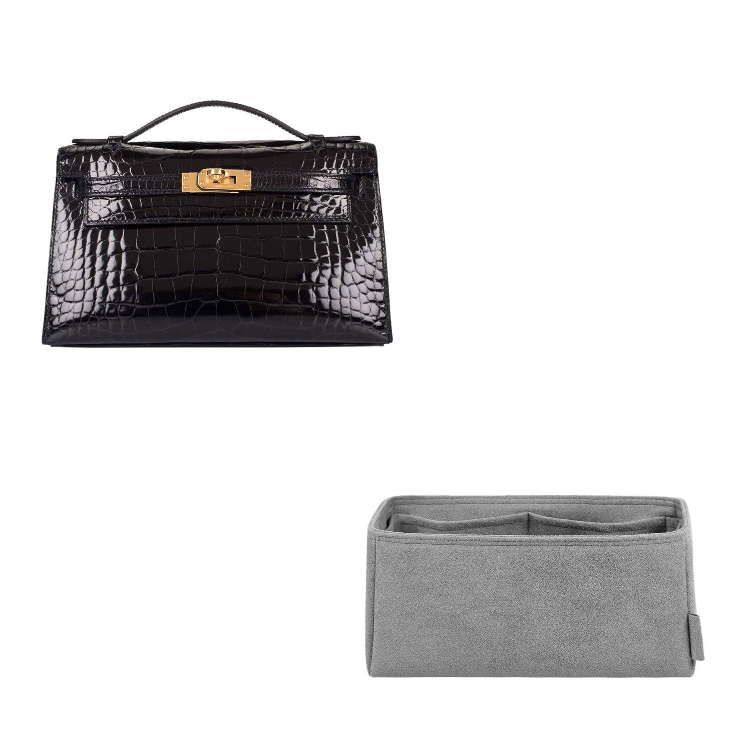 organizer do torebki Hermes Pochette / Kelly Mini II – materiał premium klasy samochodowej, 4 kieszenie product image 10