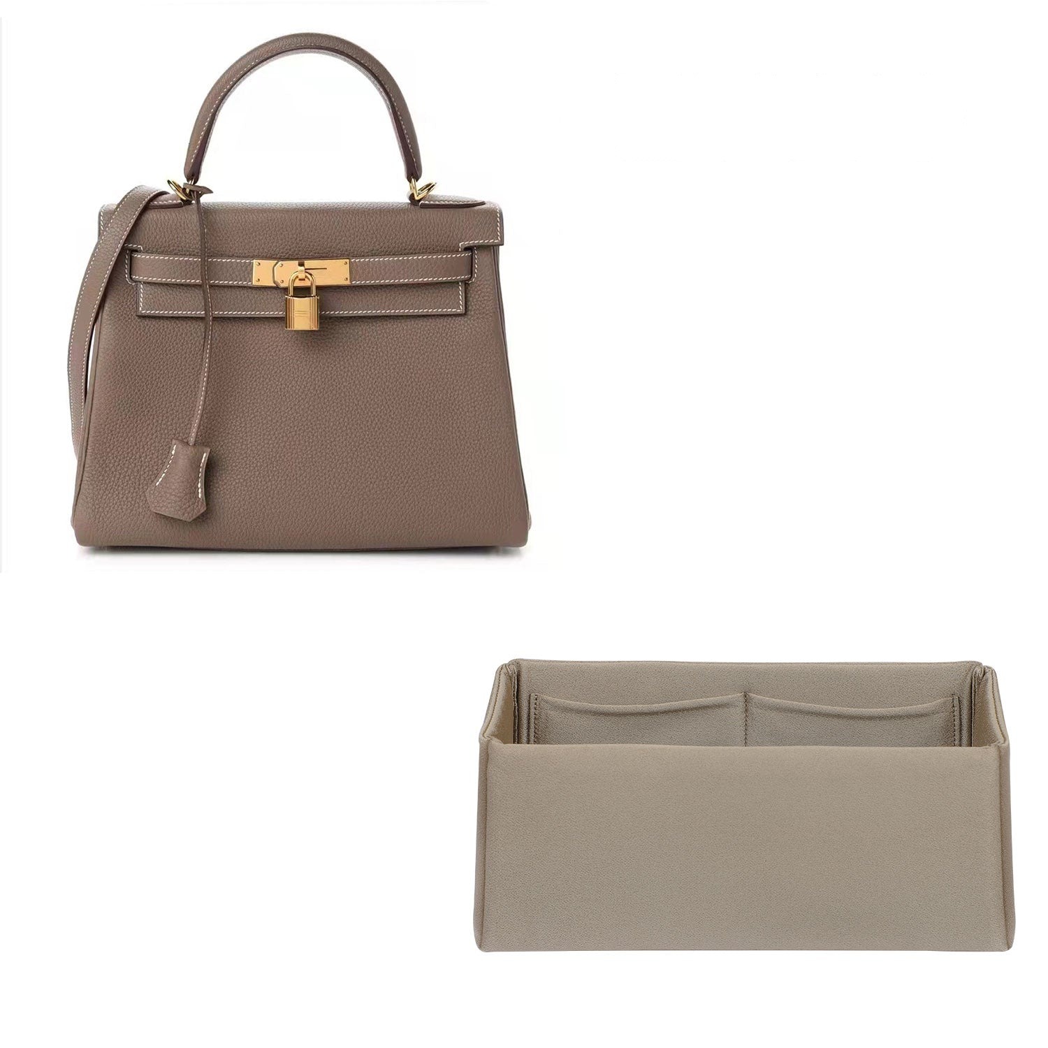 Silk & Satin -laukunjärjestäjä Hermes Kelly 25 / 28 / 32 / 35 / 40 -kokoihin