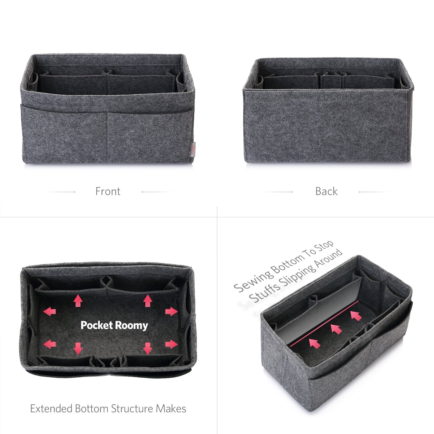 Organisateur de sac à main en feutre – Très grande taille (Convient au Speedy 40 / Neverfull GM) product image 17