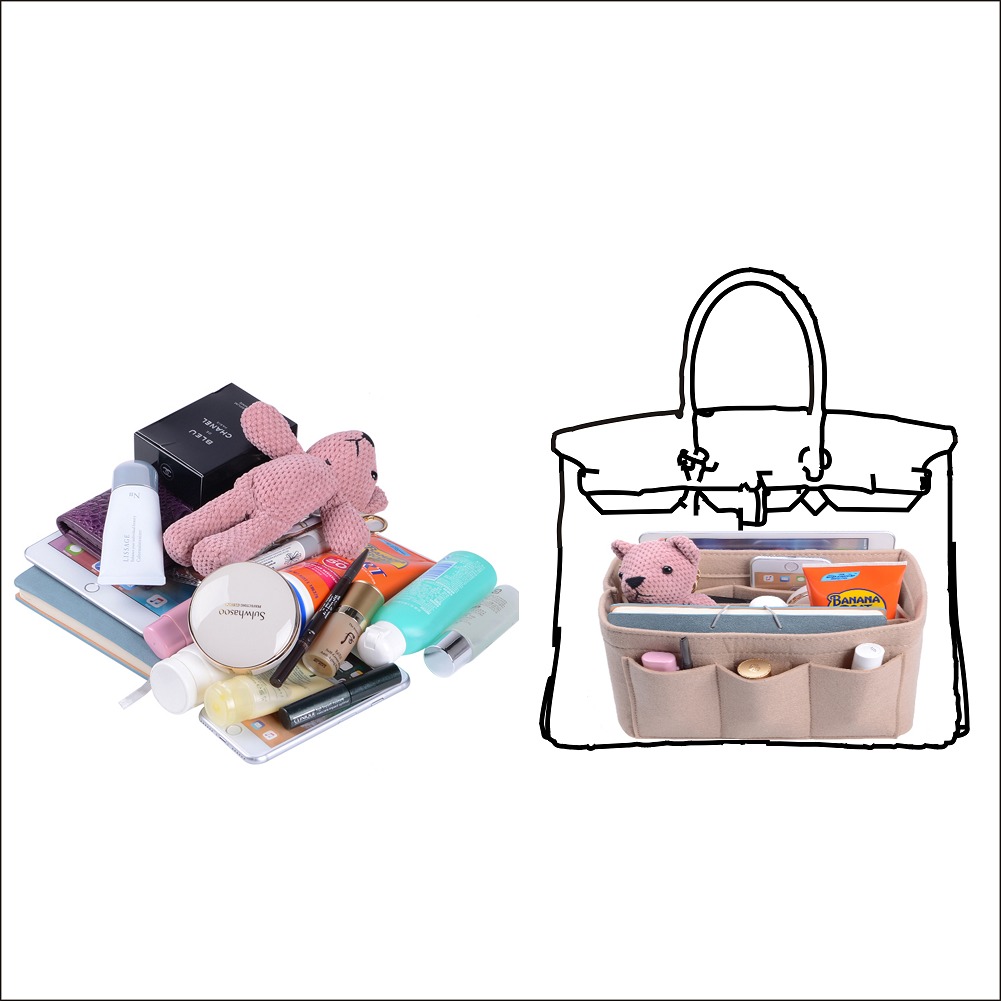 Fickorgware med fastsydd botteninsats för Hermes Birkin 30/35 detail image 16