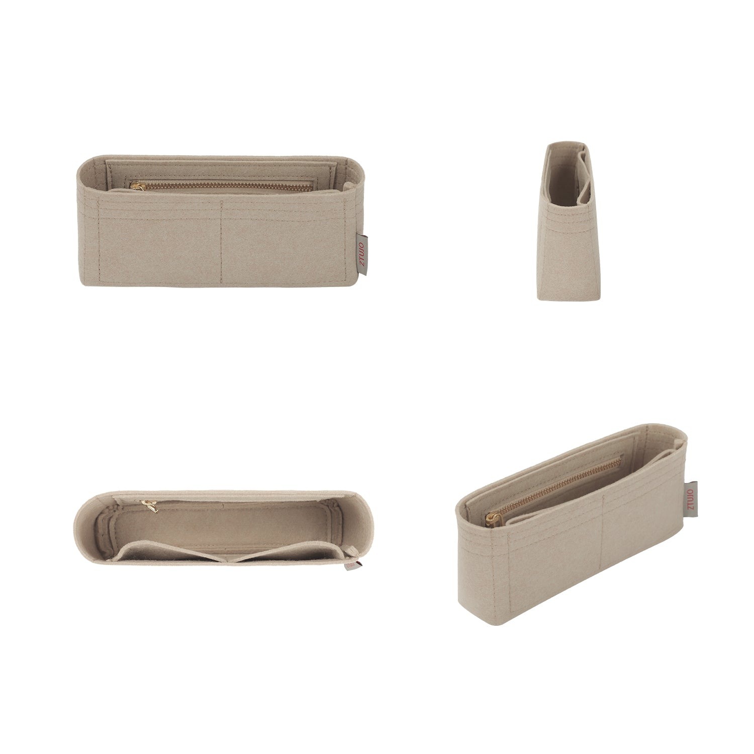 Untuk Penyusun Beg Tangan Premium Loro Piana LP Extra Pocket L19 / L27 – 3 Poket, Kelabu Daging atau Tersuai product image 2