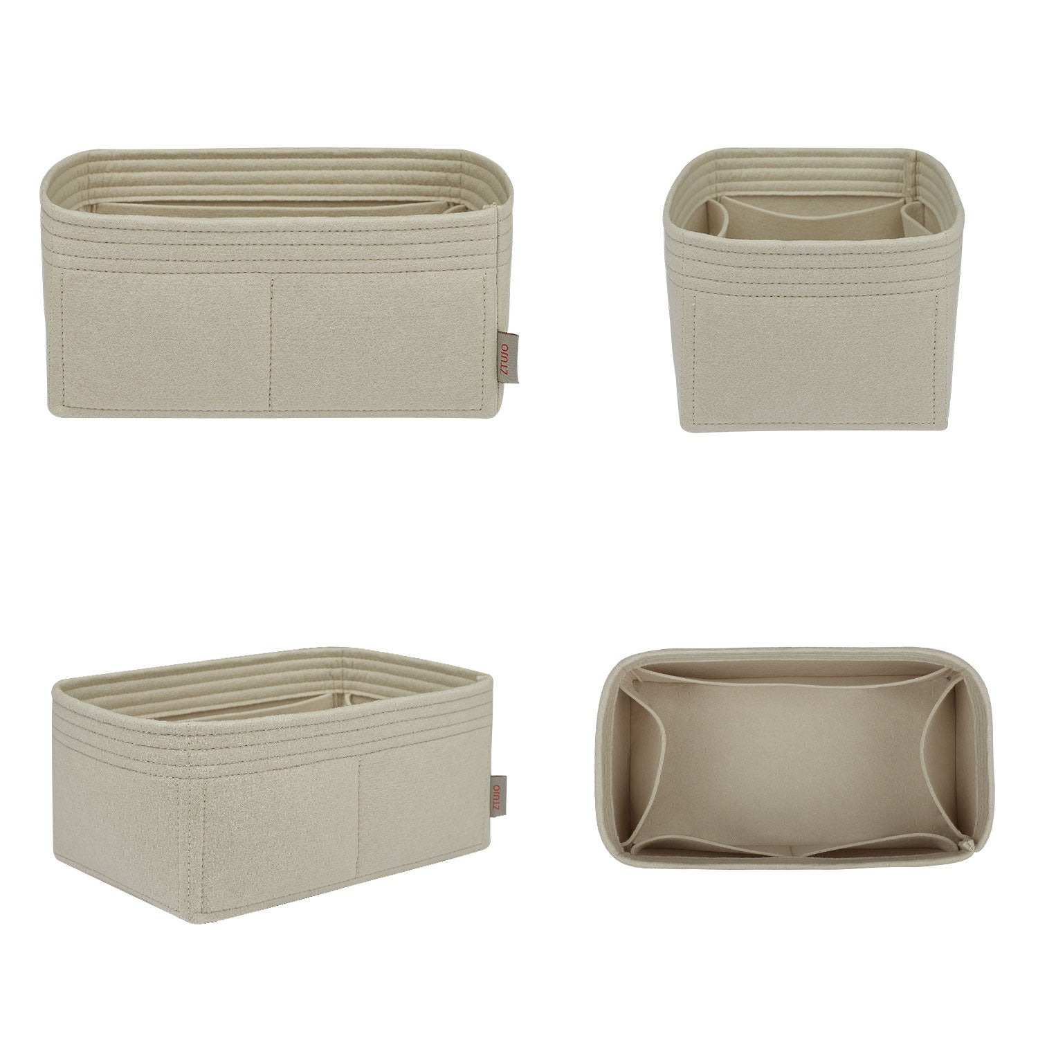 Organizer für Hermès Trousse Bride-A-Brace Small / Large – 5 Fächer, Filzeinlage product image 2