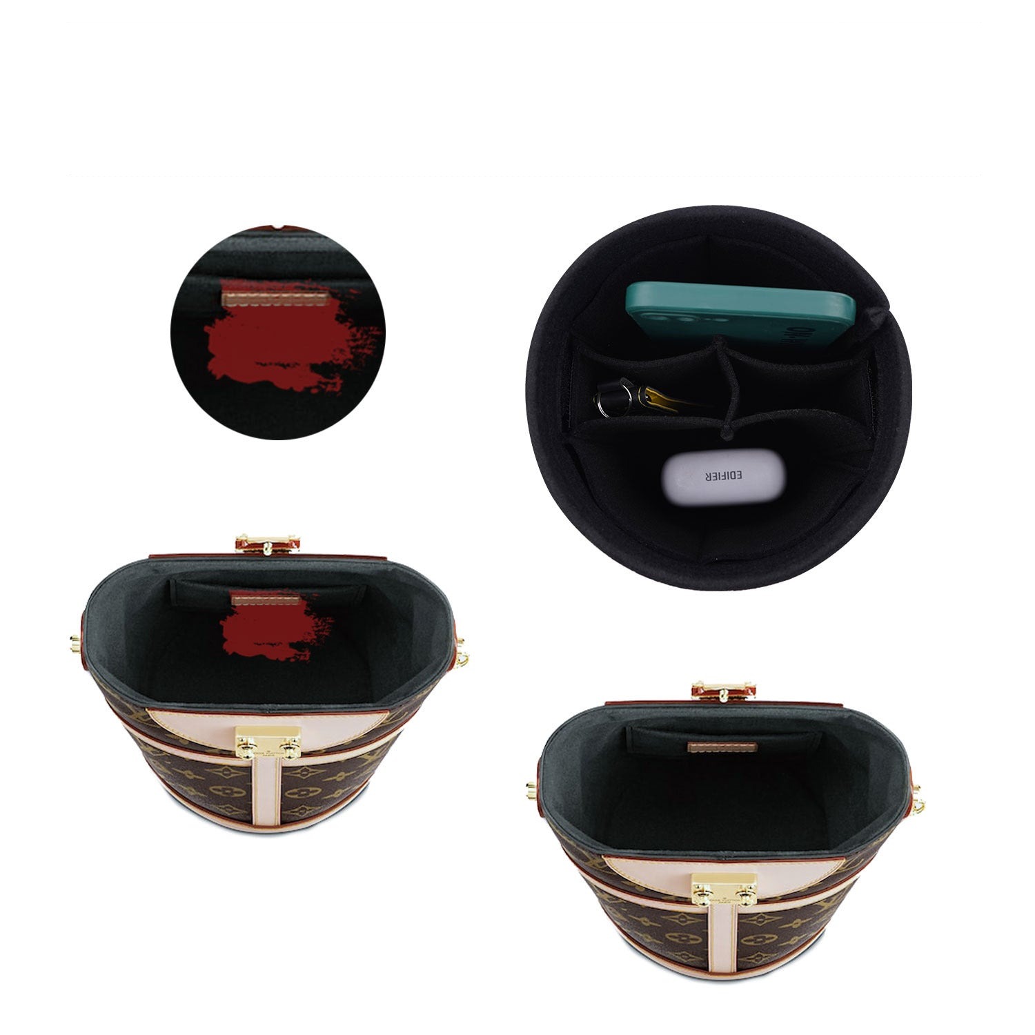 Organizador de Bolsa Premium para Bolsa de Viagem LV – Insert de Feltro Macio product image 5