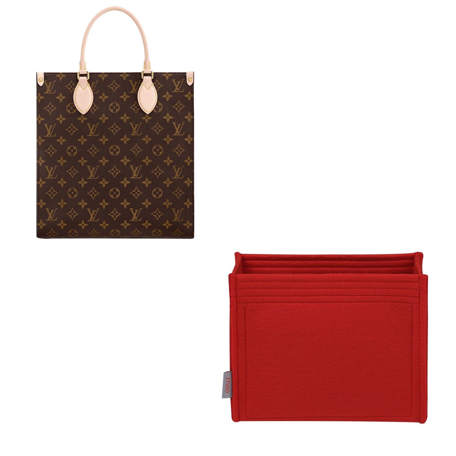 Vložka do kabelky pro LV Petit Sac Plat, LV Sac Plat BB / PM – Prémiová plstěná vložka product image 1
