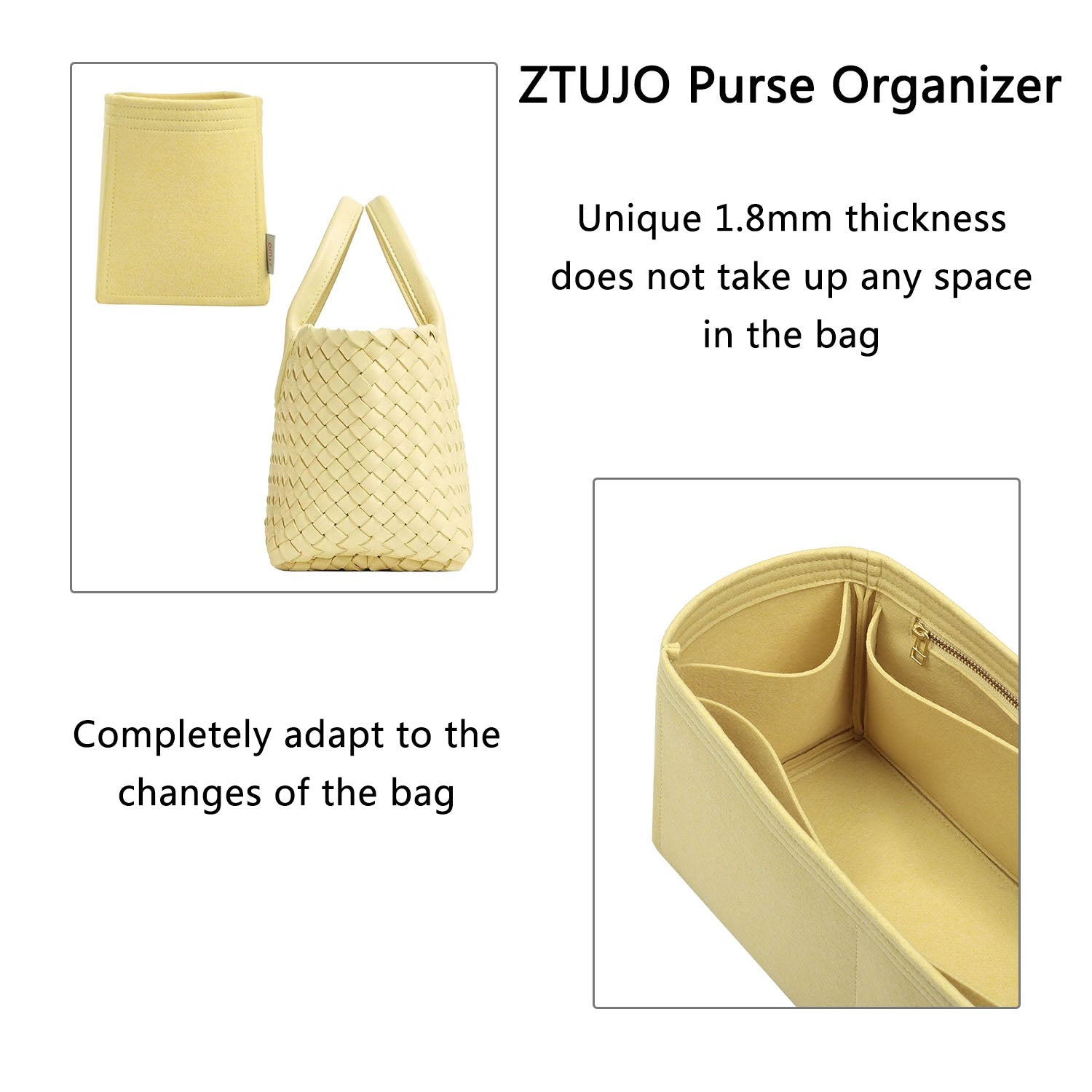 INNERBAG organizér do kabelky pro BOTTEGA VENETA BV Cabat Mini / Medium / Large product image 6