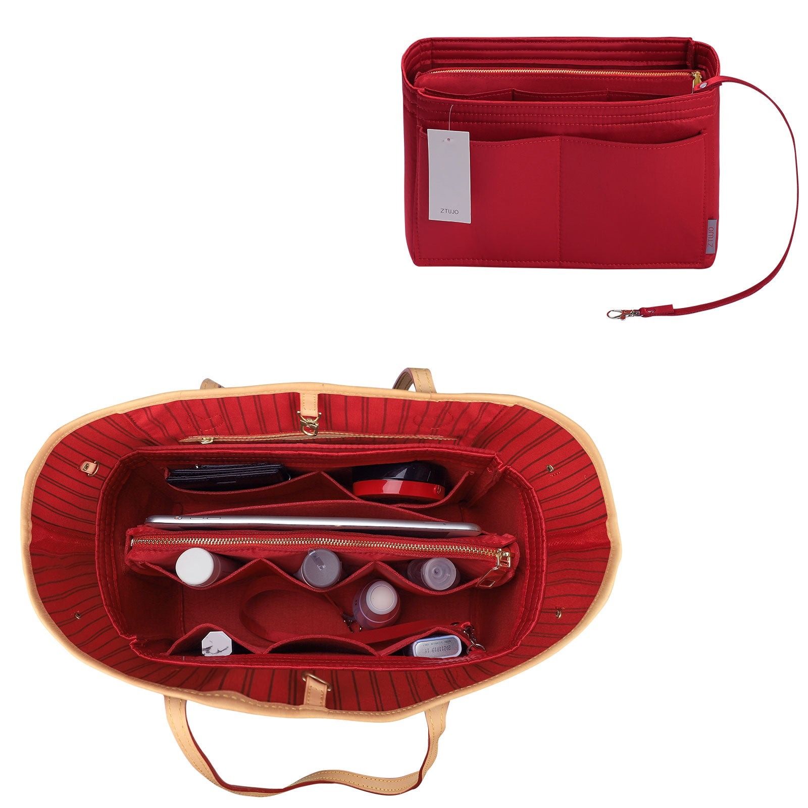 Organizador para Bolsa LV Speedy Neverfull Tote – 6 Tamanhos, Insert de Feltro para Bolsa com Zíper product image 137